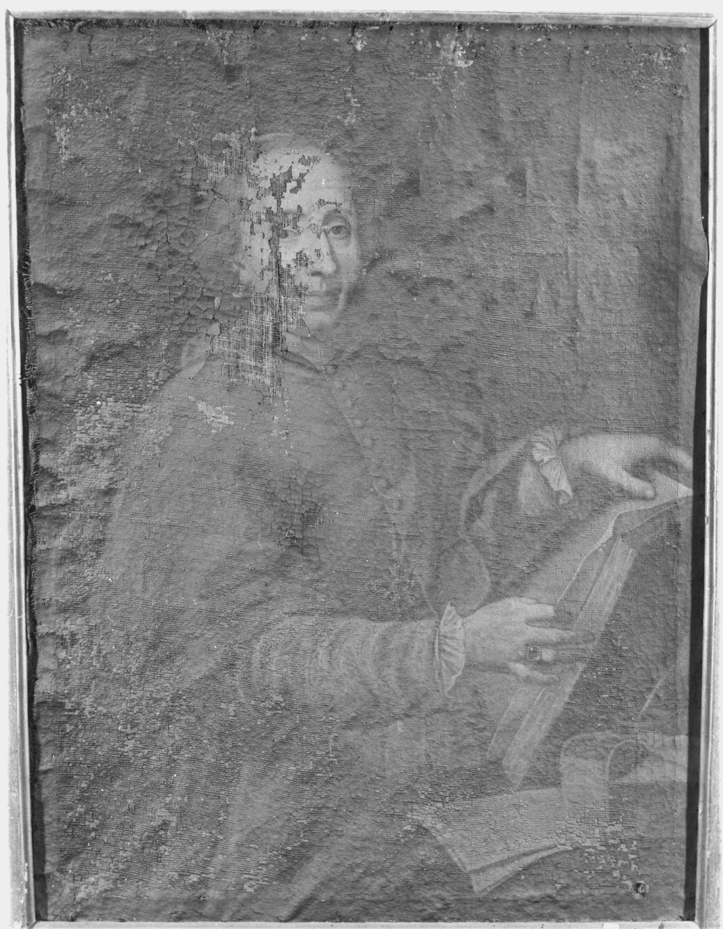 ritratto di ecclesiastico (dipinto) - ambito lombardo (prima metà sec. XVIII)