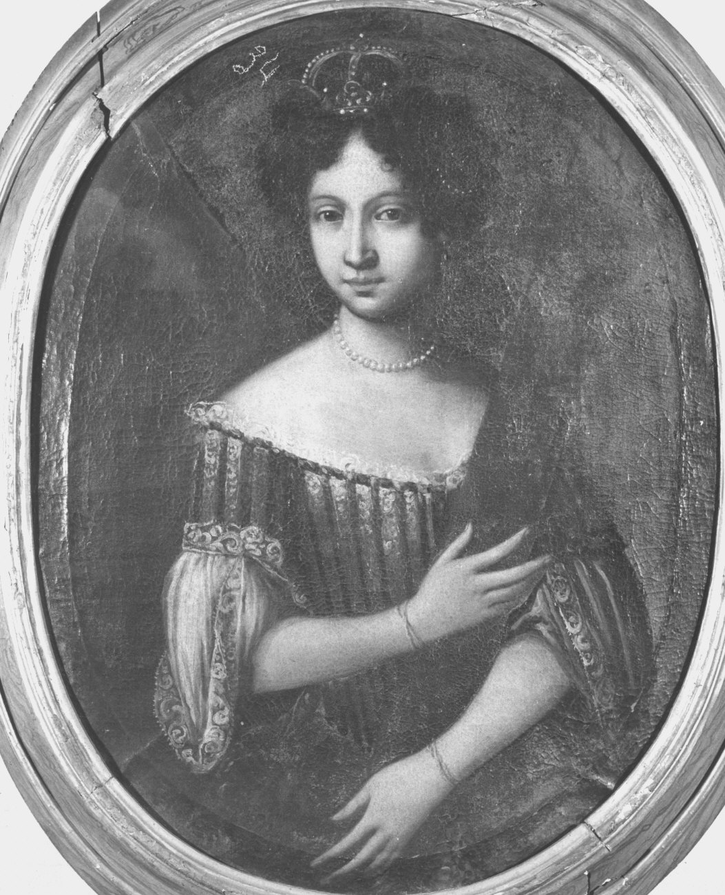 ritratto di donna (dipinto) - ambito italiano (ultimo quarto sec. XVII)