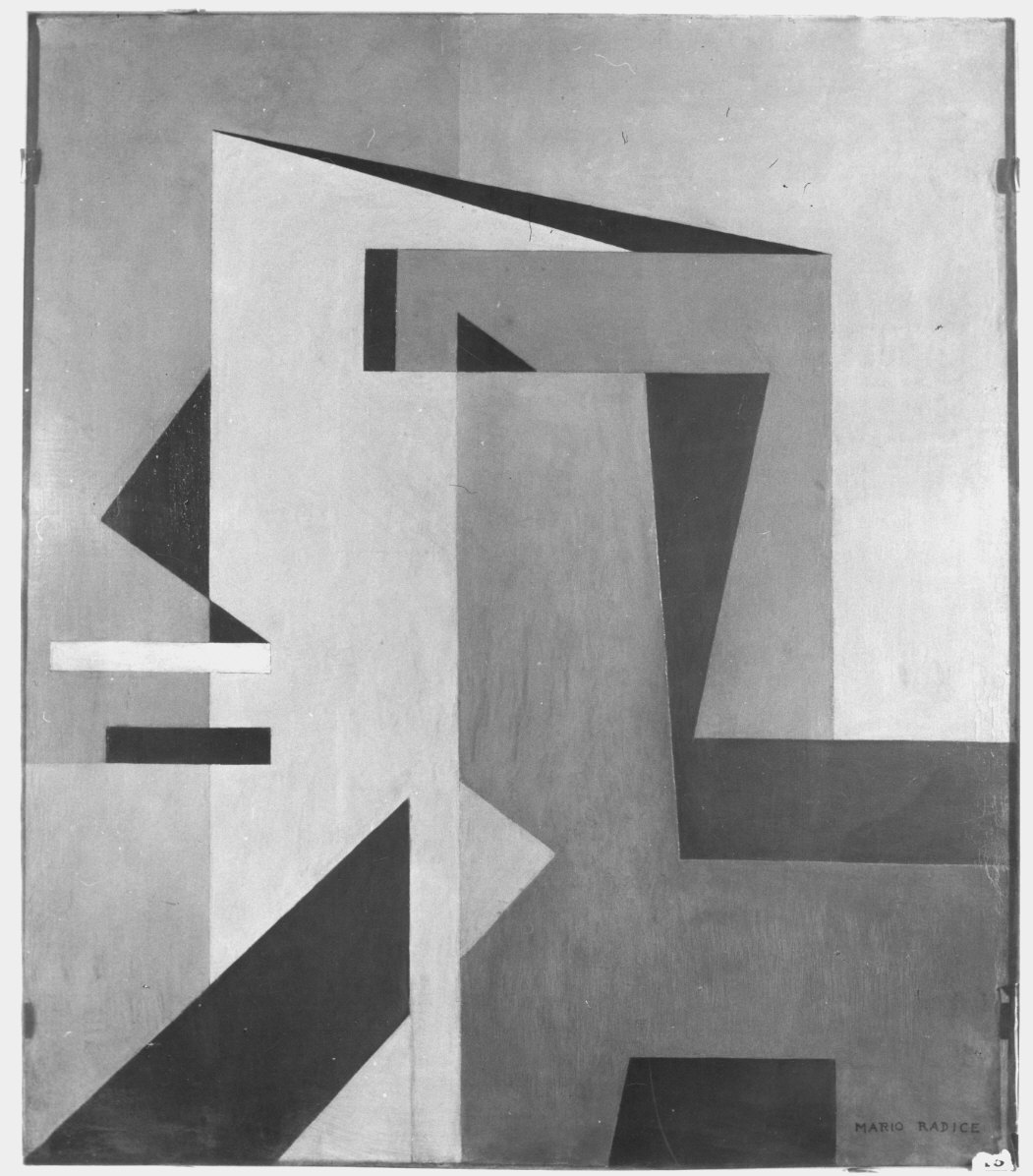 Composizione 35/B (dipinto) di Radice Mario (attribuito) (sec. XX)