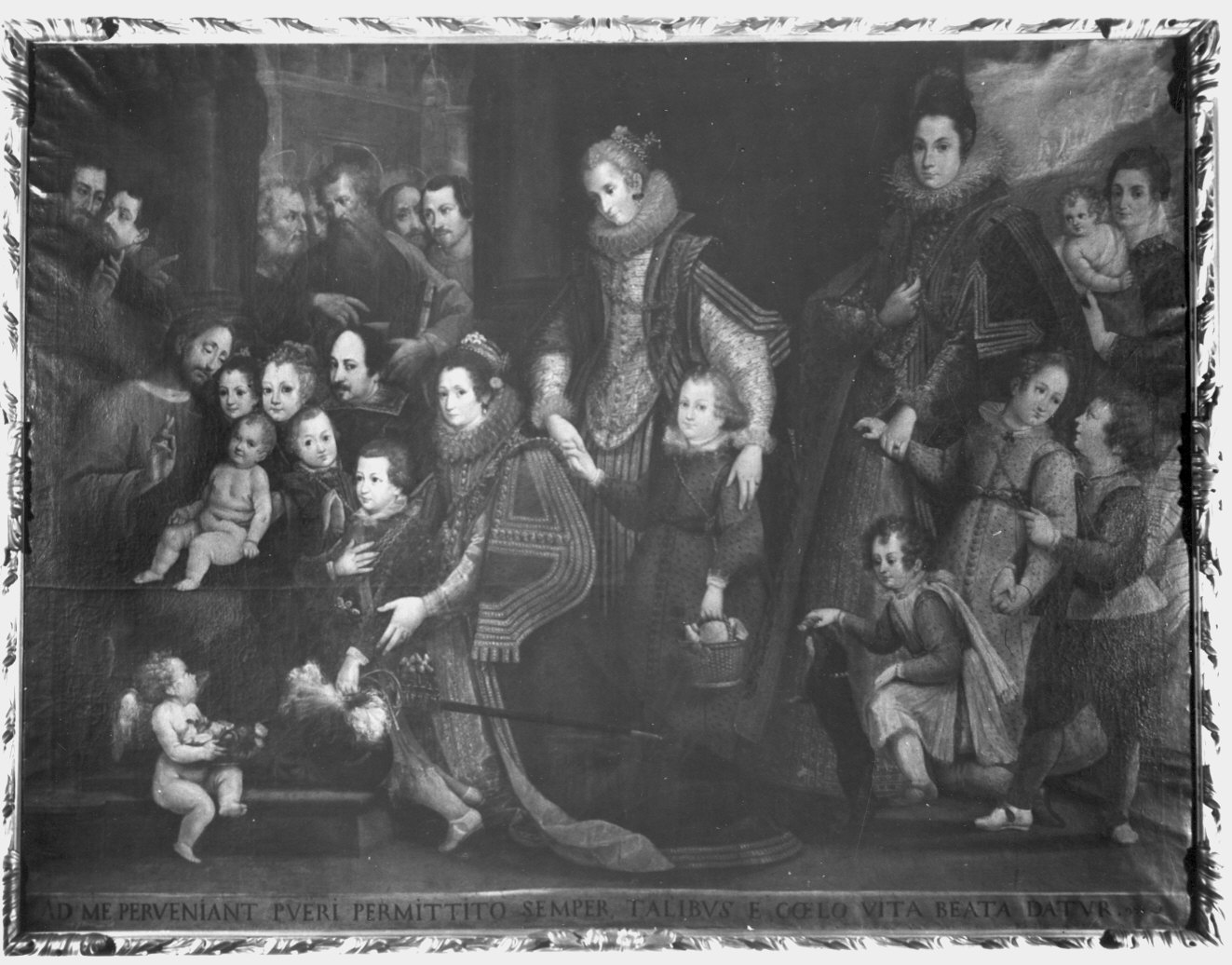 Cristo benedice i fanciulli (dipinto) - ambito neerlandese (inizio sec. XVII)