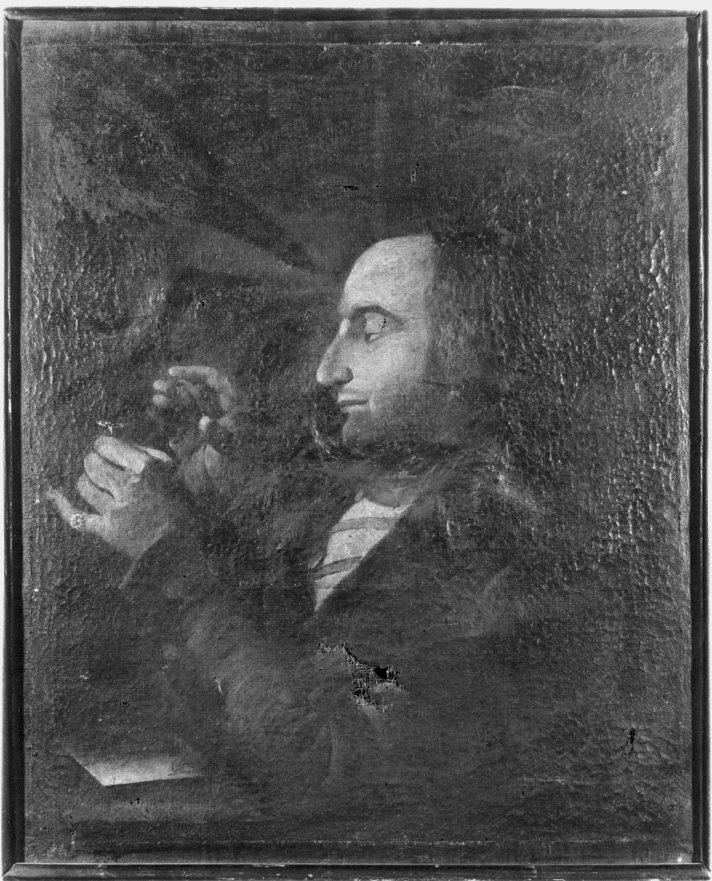 ritratto d'uomo (dipinto) - ambito Italia settentrionale (fine sec. XVIII)