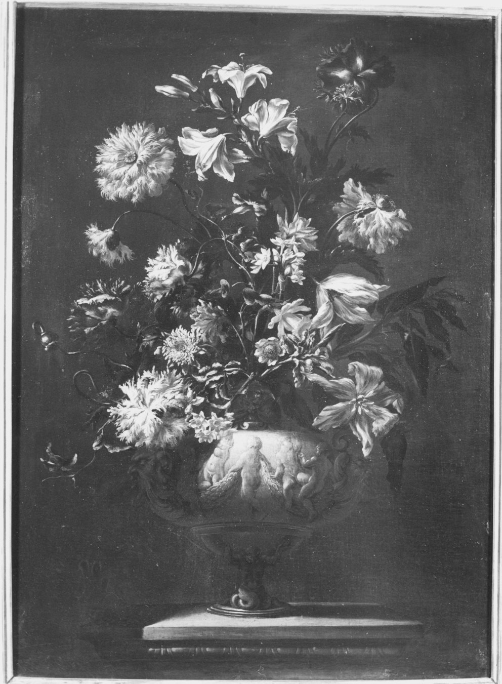 vaso con fiori (dipinto, pendant) di Nuzzi Mario (attribuito) (sec. XVII)