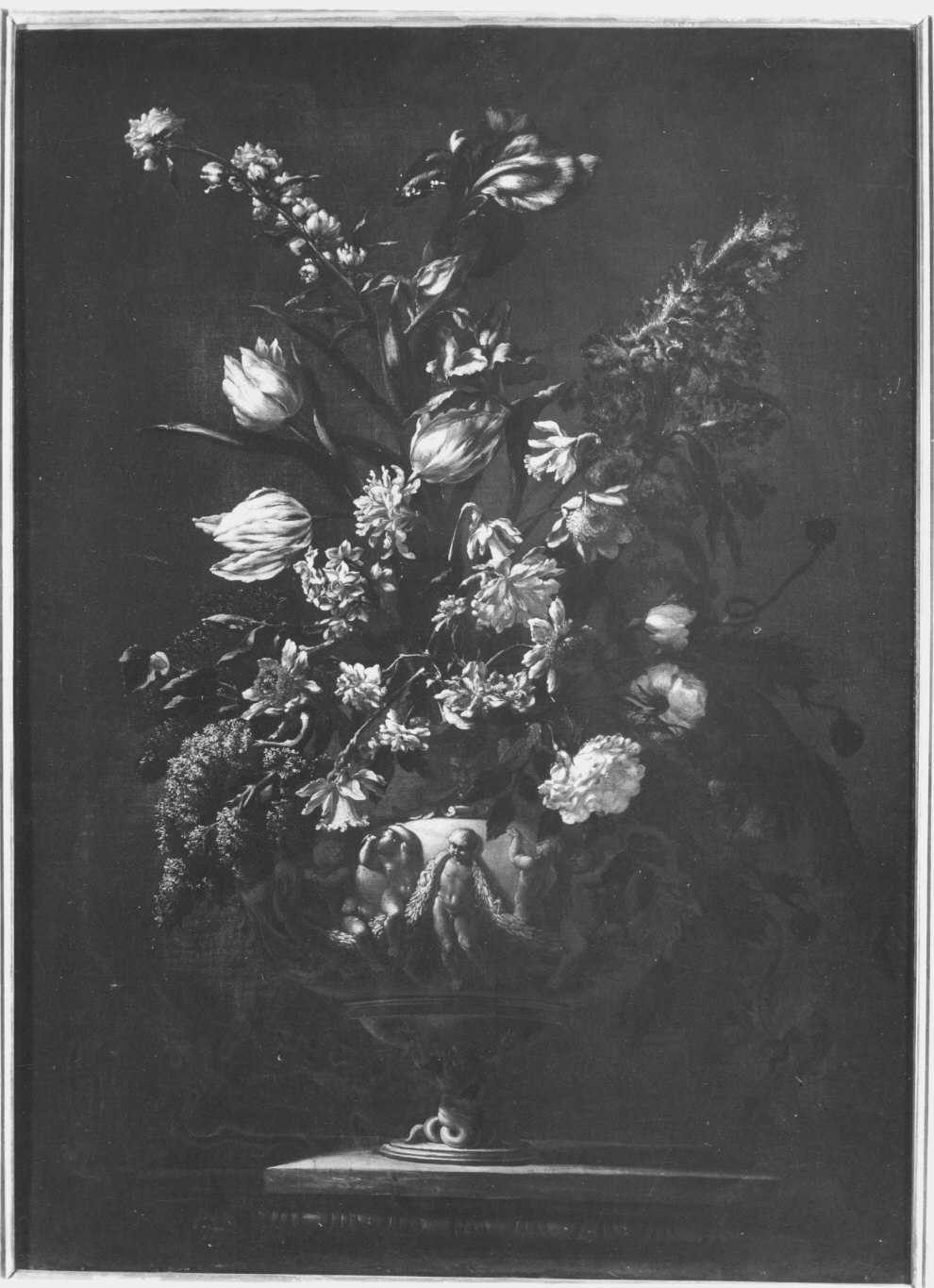 vaso con fiori (dipinto, pendant) di Nuzzi Mario (attribuito) (sec. XVII)