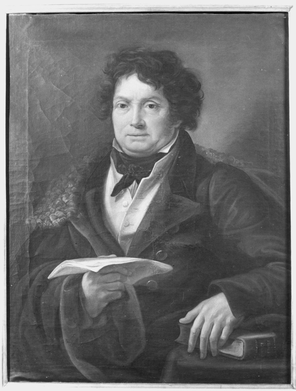 ritratto d'uomo (dipinto) - ambito lombardo (sec. XIX)