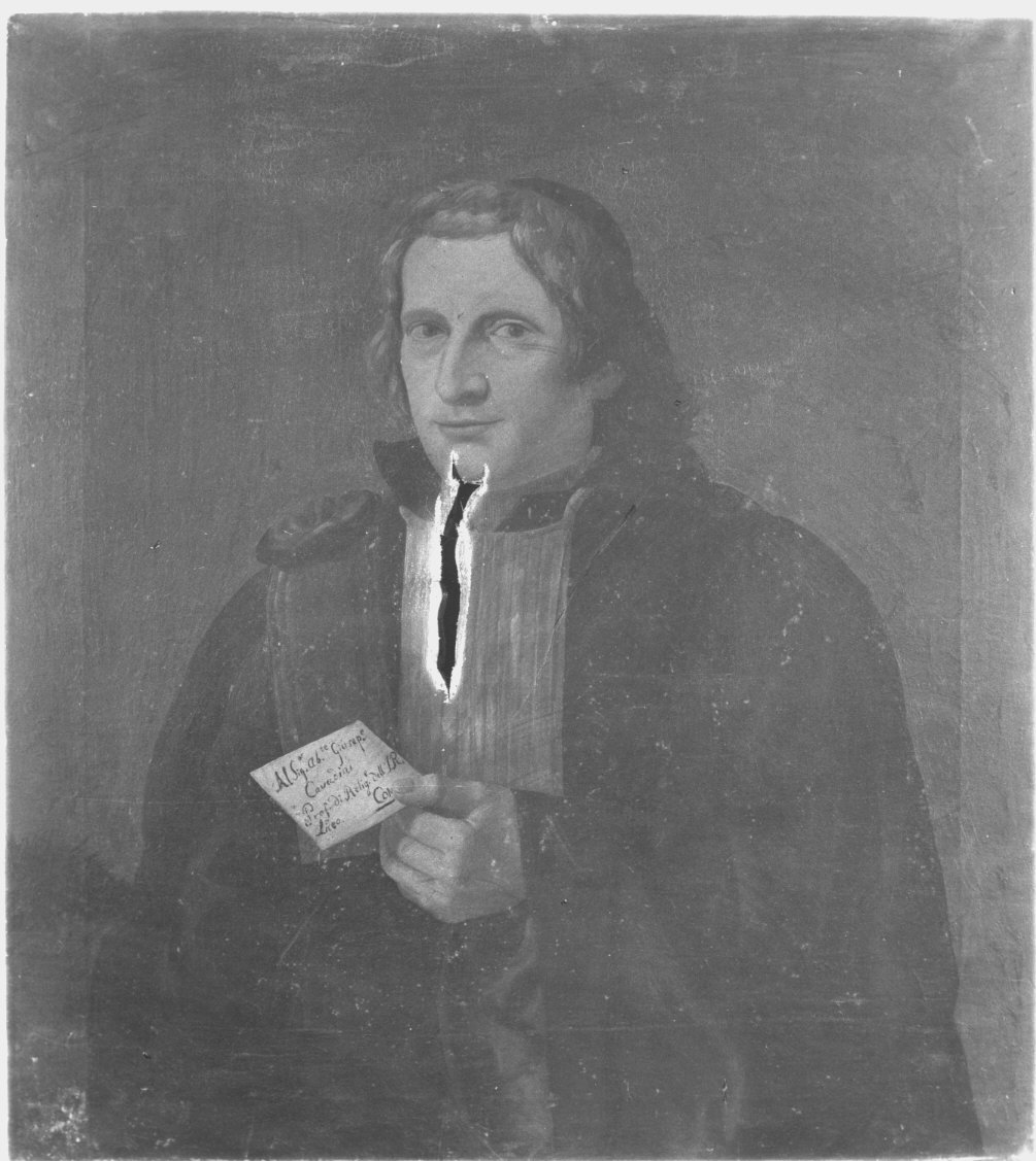 ritratto d'uomo (dipinto) - ambito lombardo (sec. XIX)