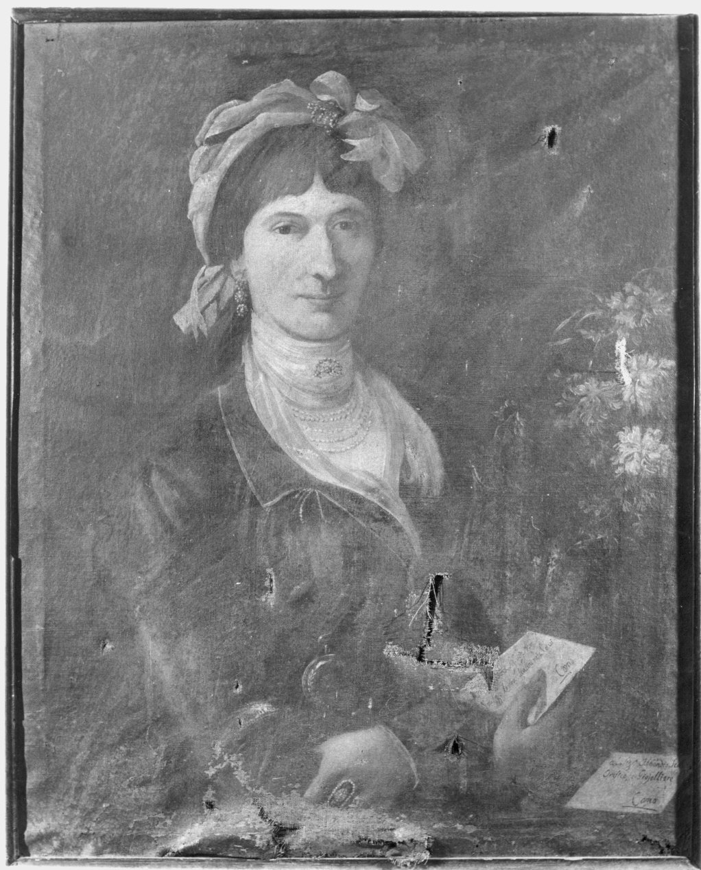 ritratto di donna (dipinto) - ambito lombardo (sec. XIX)