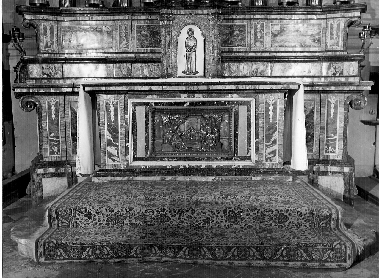 altare maggiore, opera isolata - bottega lombarda (fine/inizio secc. XVII/ XVIII)