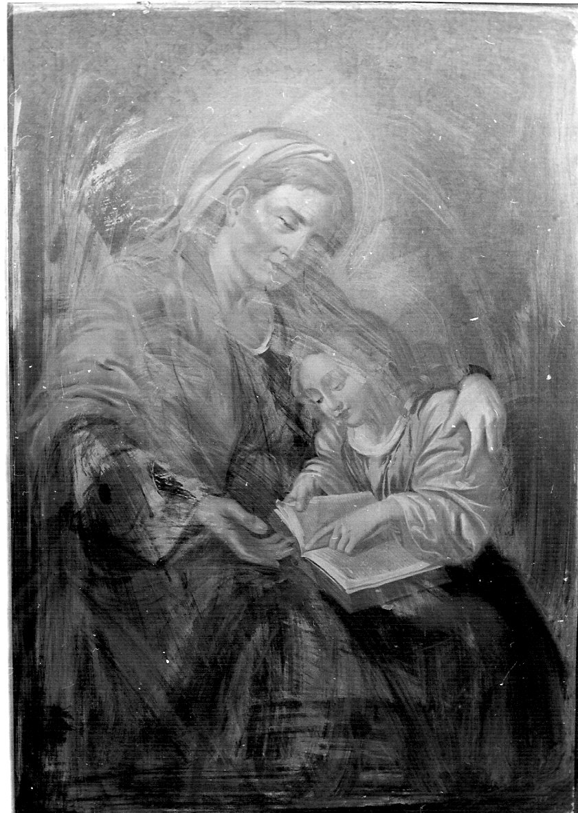 educazione di Maria Vergine (dipinto, opera isolata) - ambito lombardo (inizio sec. XIX)