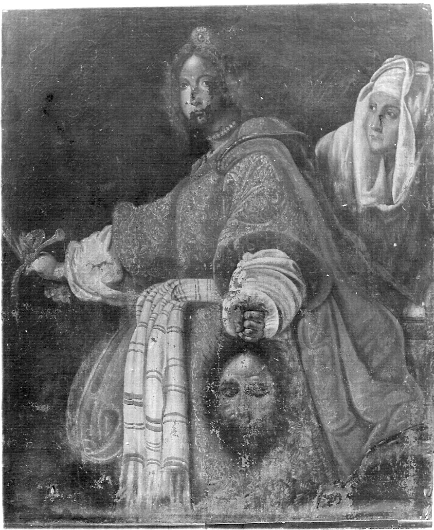 Giuditta con la testa di Oloferne (dipinto, opera isolata) - ambito lombardo (sec. XVII)