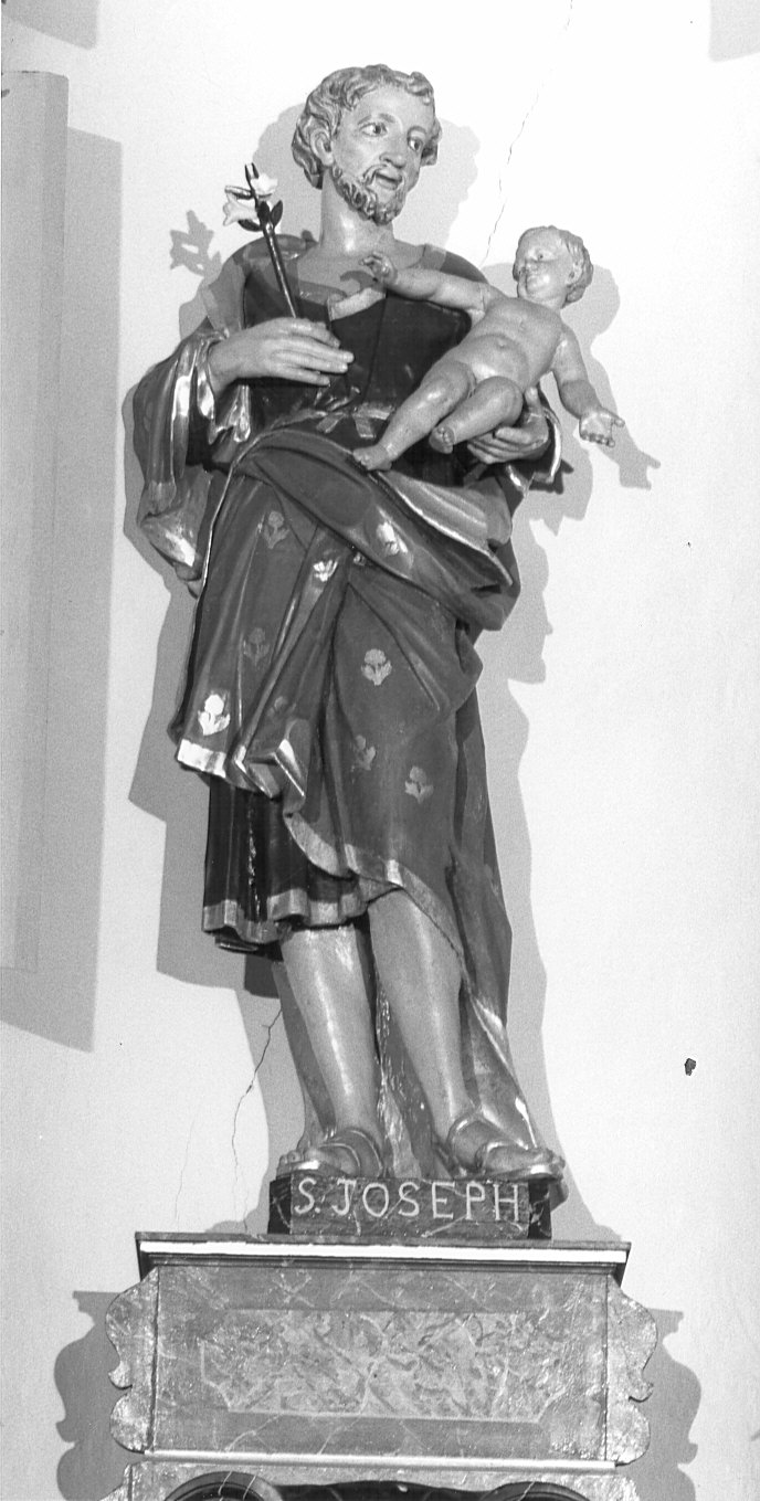 San Giuseppe con Gesù Bambino (statua) - bottega lombarda (sec. XIX)