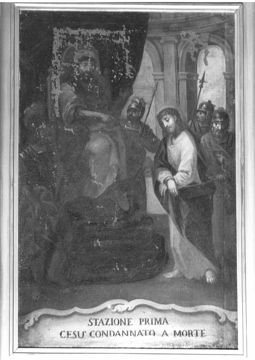 stazioni della via crucis (dipinto, serie) - ambito lombardo (sec. XVIII)