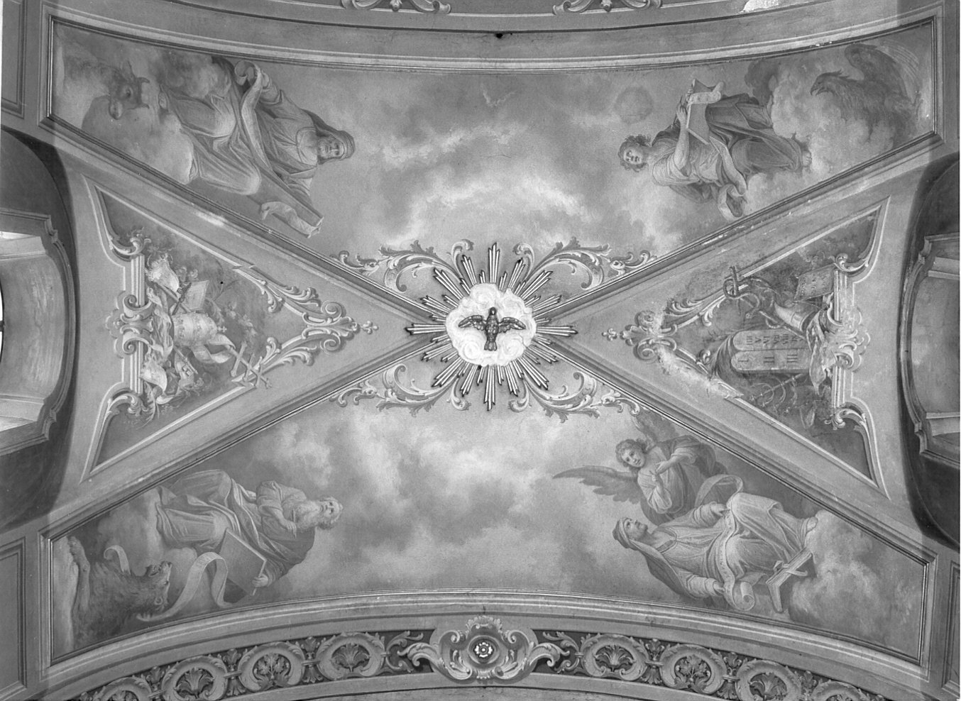 decorazione pittorica, ciclo di Tagliaferri Luigi (attribuito) (sec. XIX)