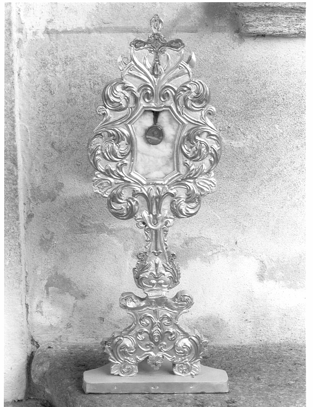 reliquiario - a ostensorio, serie - produzione lombarda (metà sec. XIX)