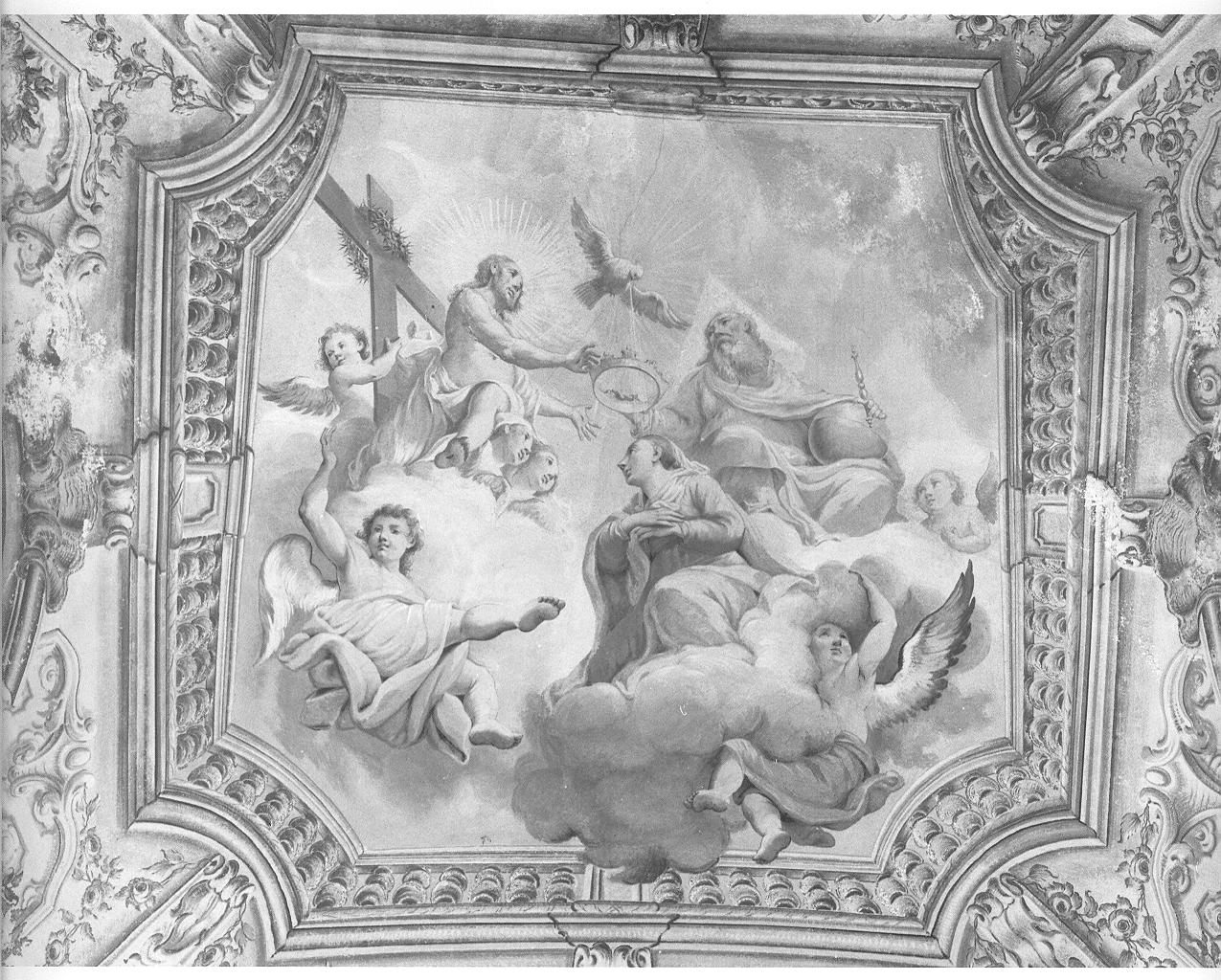 incoronazione di Maria Vergine (dipinto, elemento d'insieme) di Appiani Giuseppe (attribuito), Appiani Francesco (attribuito) (sec. XVIII)