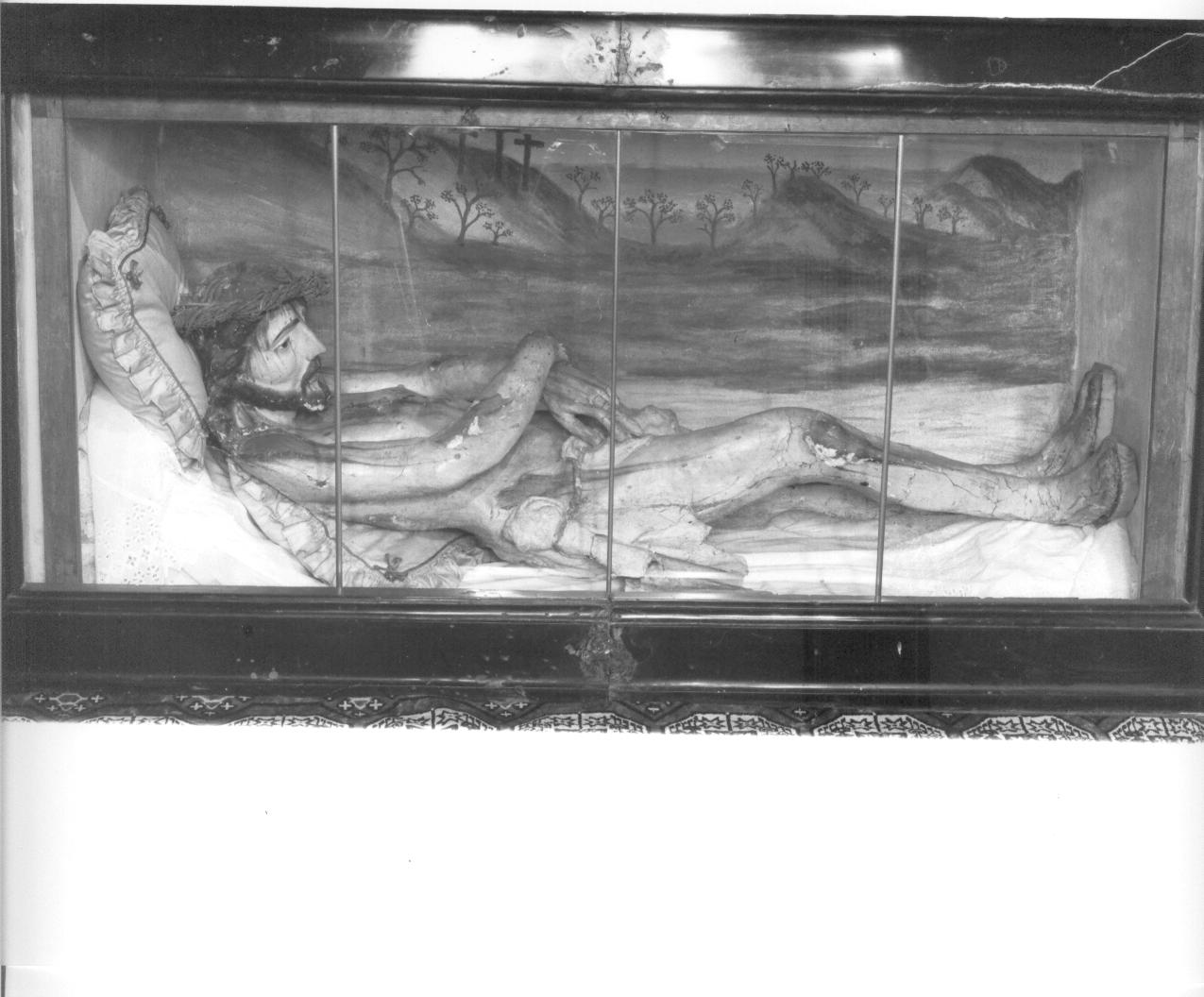 Cristo morto (statua, opera isolata) - bottega italiana (prima metà sec. XIX)