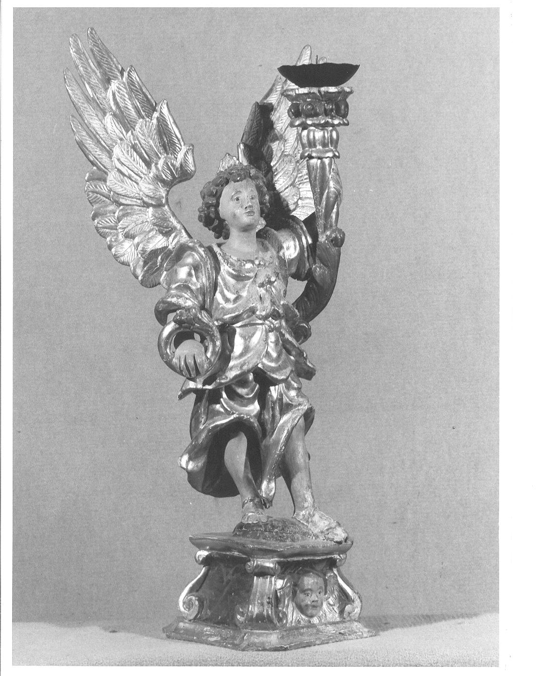 candelabro - a statua, opera isolata - bottega lombarda (prima metà sec. XVIII)