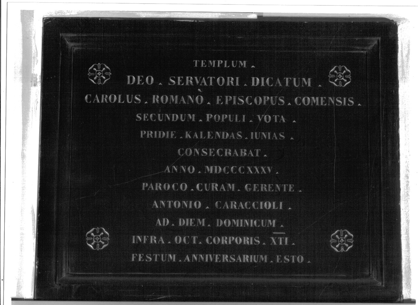 lapide, opera isolata - bottega lombarda (sec. XIX)