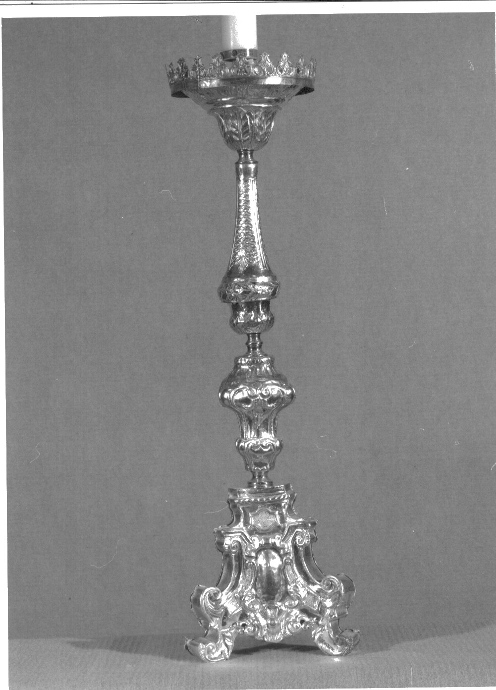 candeliere, serie - bottega lombarda (prima metà sec. XVIII)