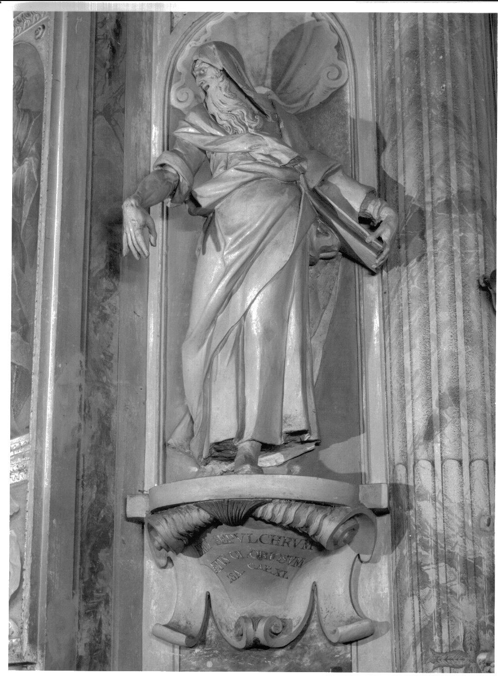 Isaia (statua, elemento d'insieme) di Silva Francesco il Vecchio, Silva Agostino (sec. XVII)