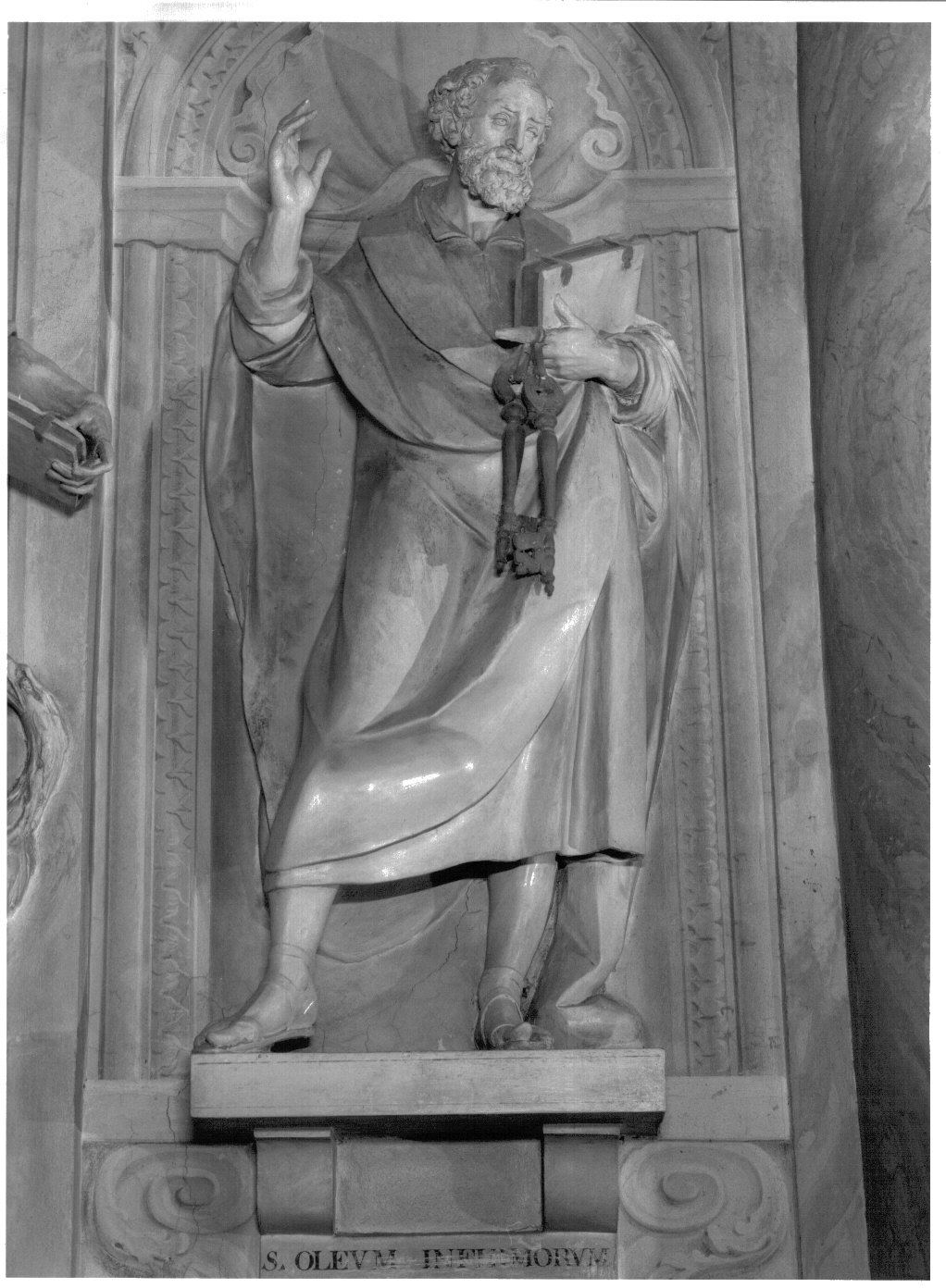 San Pietro (statua, elemento d'insieme) di Silva Francesco il Vecchio, Silva Agostino (sec. XVII)