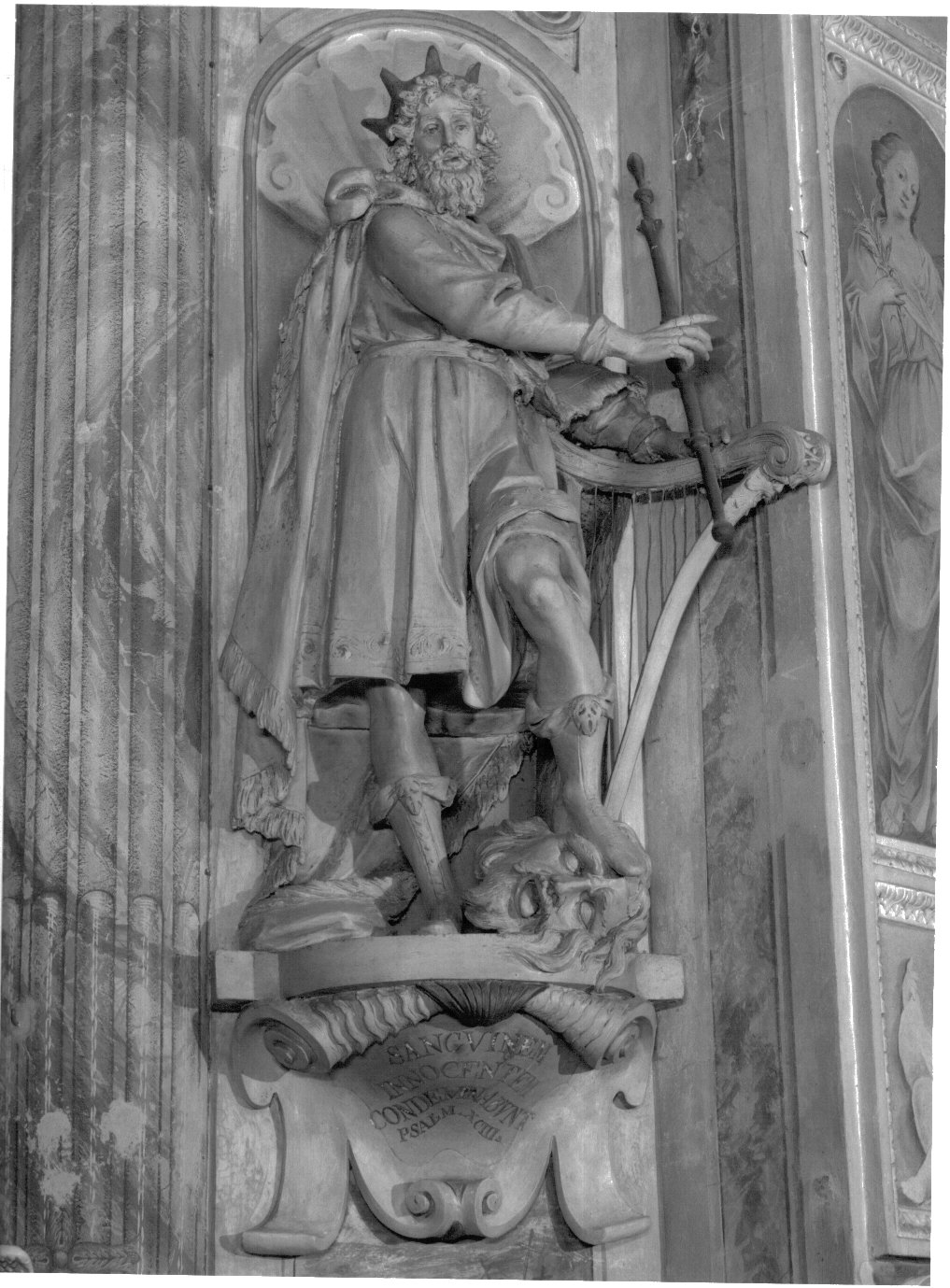 David (statua, elemento d'insieme) di Silva Francesco il Vecchio, Silva Agostino (sec. XVII)