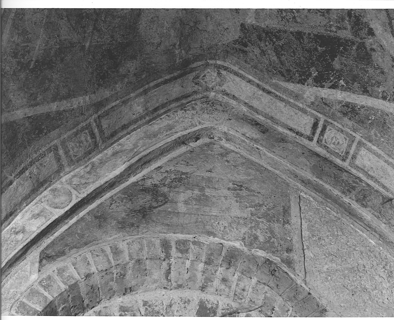 arca di Noè (dipinto murale, elemento d'insieme) di Maso di Banco (cerchia) (sec. XIV)