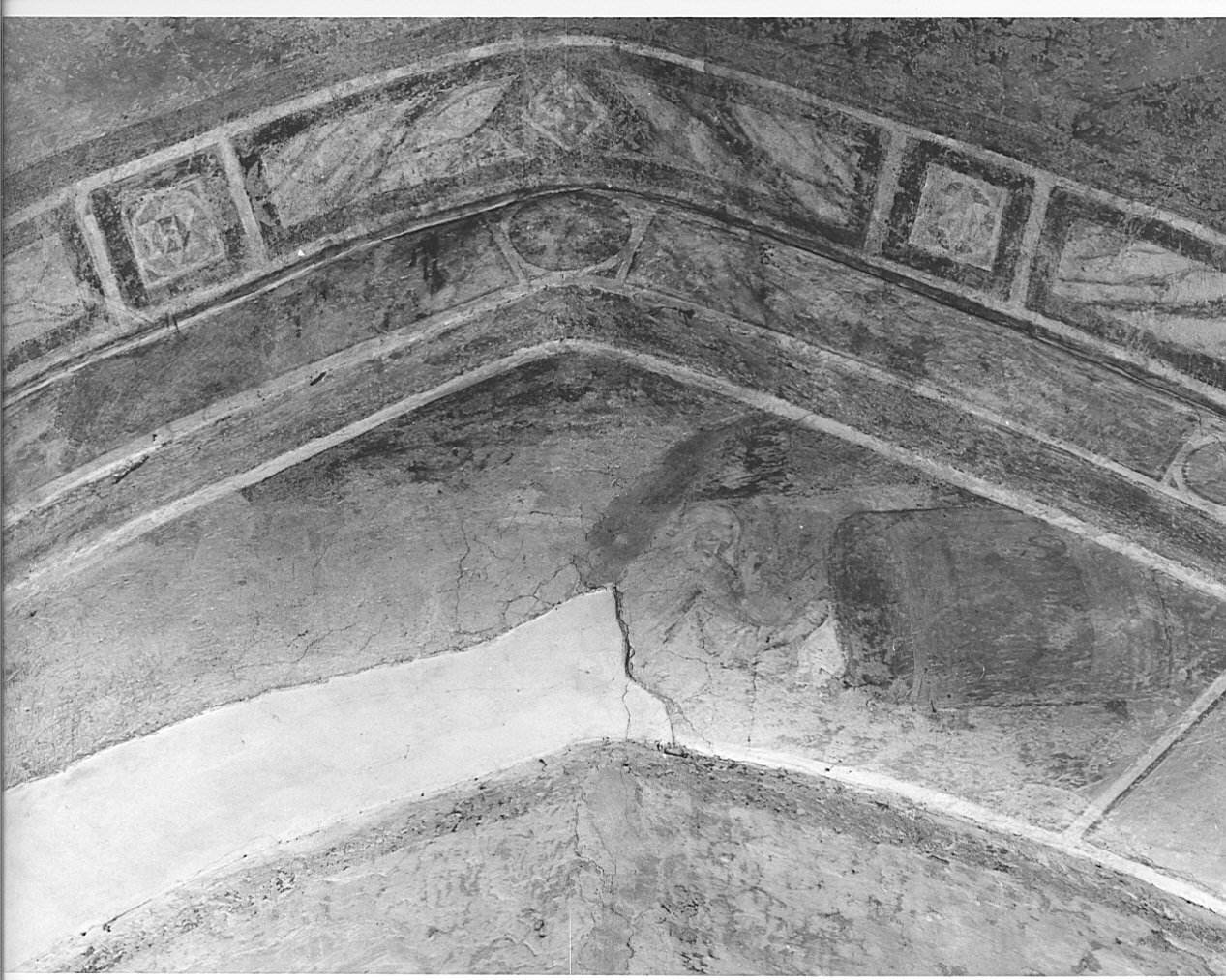 ebbrezza di Noè (dipinto murale, elemento d'insieme) di Maso di Banco (cerchia) (sec. XIV)