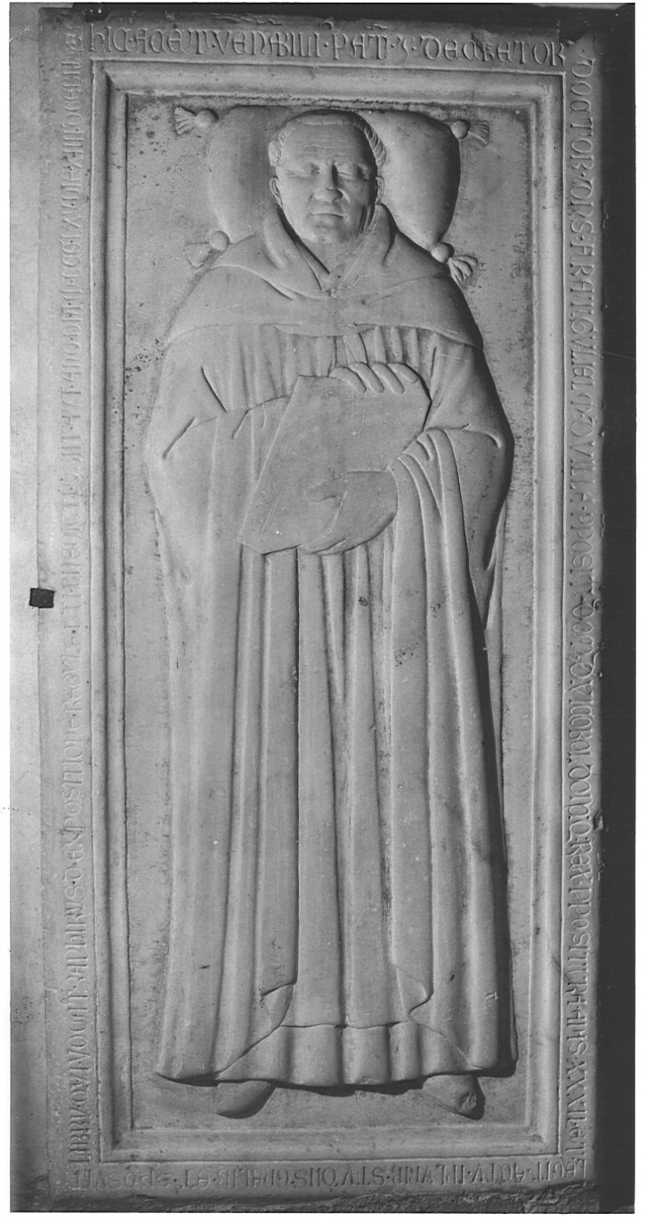 lastra tombale, opera isolata di Giovanni di Angelo di Balduccio (cerchia) (sec. XIV)