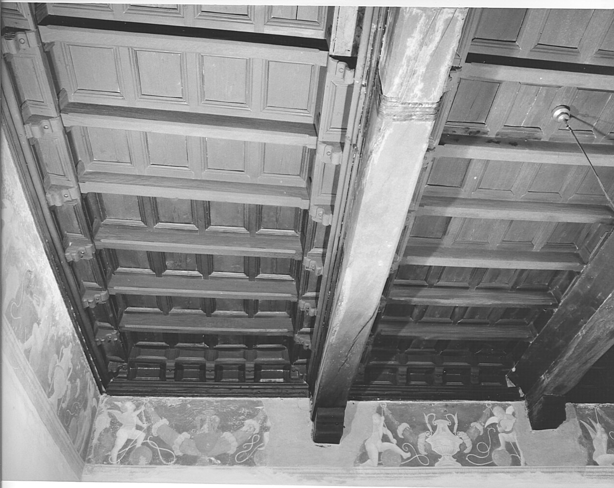 soffitto, opera isolata - bottega lombarda (sec. XVI)