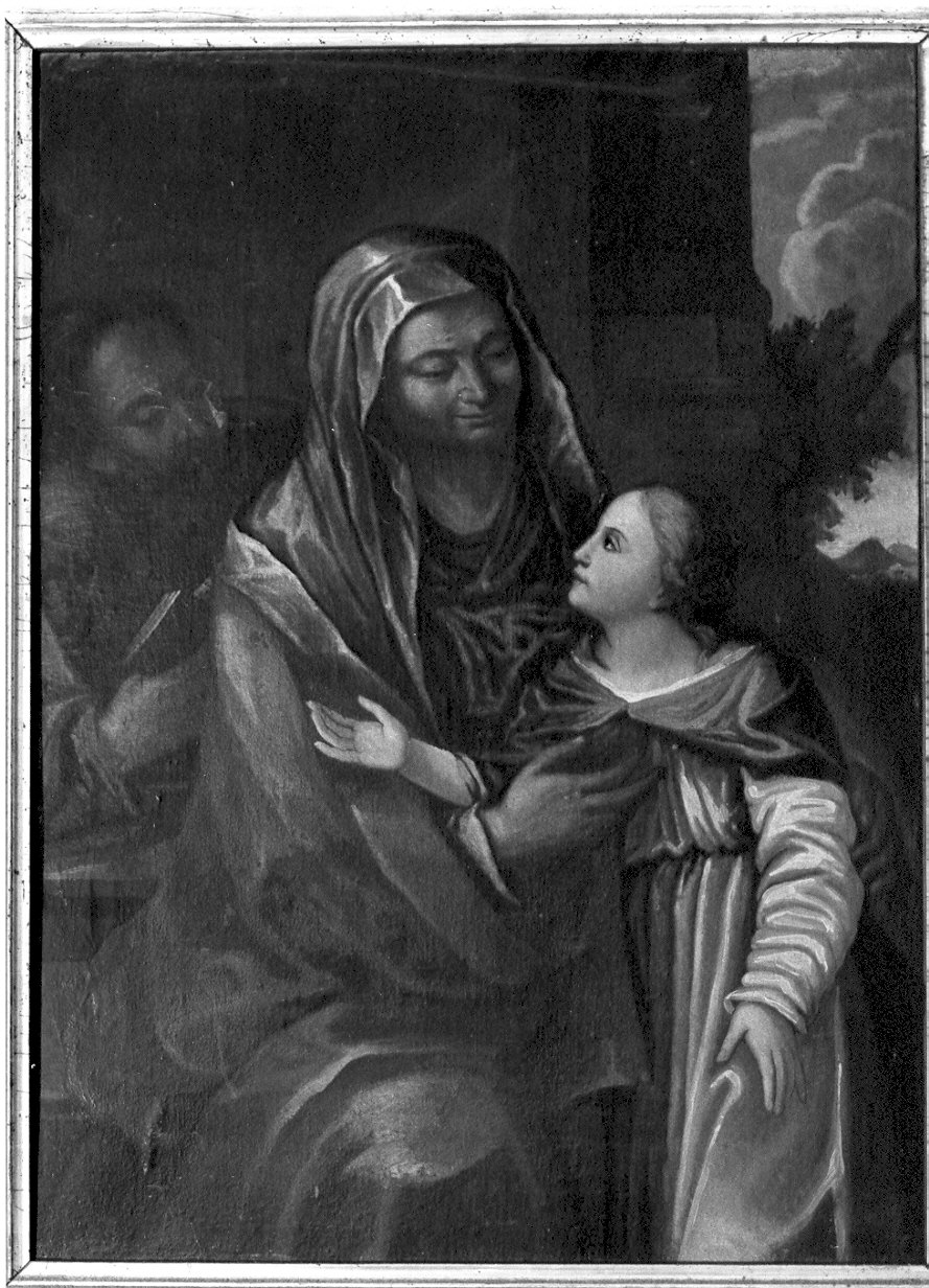 Sant'Anna con la Madonna e Gioacchino (dipinto, opera isolata) - ambito lombardo (sec. XVIII)