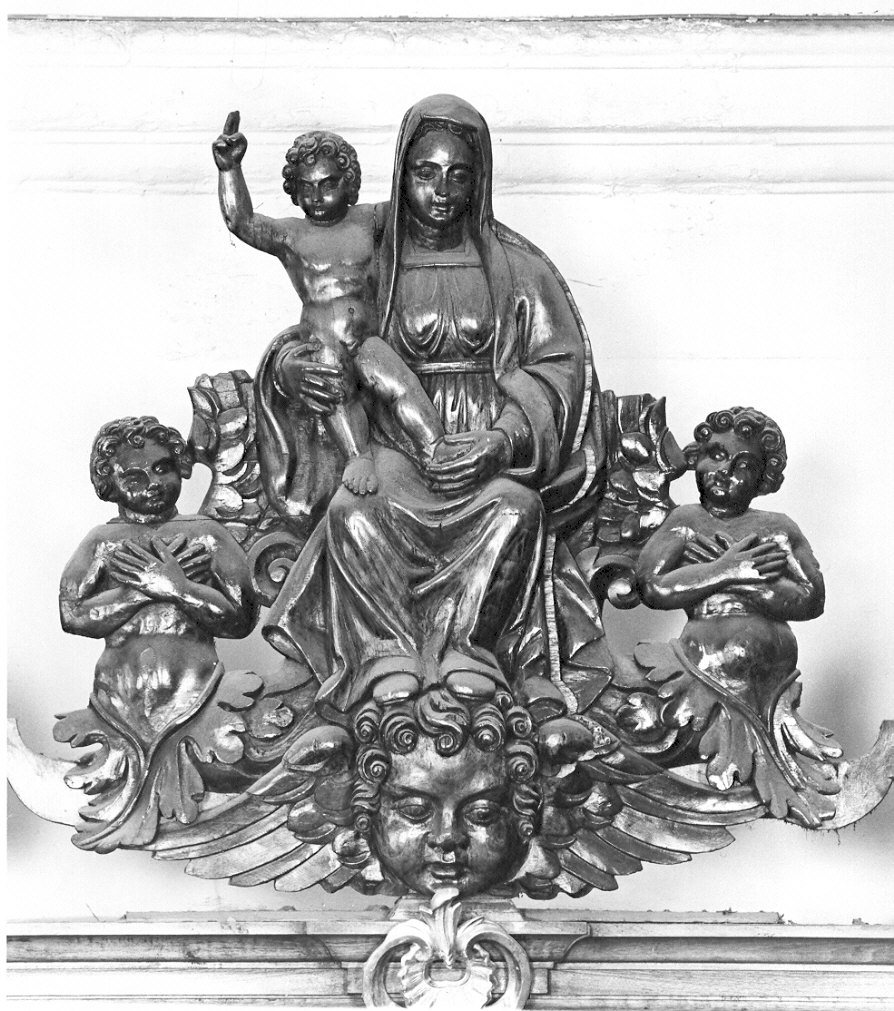 Madonna con Bambino (gruppo scultoreo, opera isolata) - ambito lombardo (secc. XVII/ XVIII)