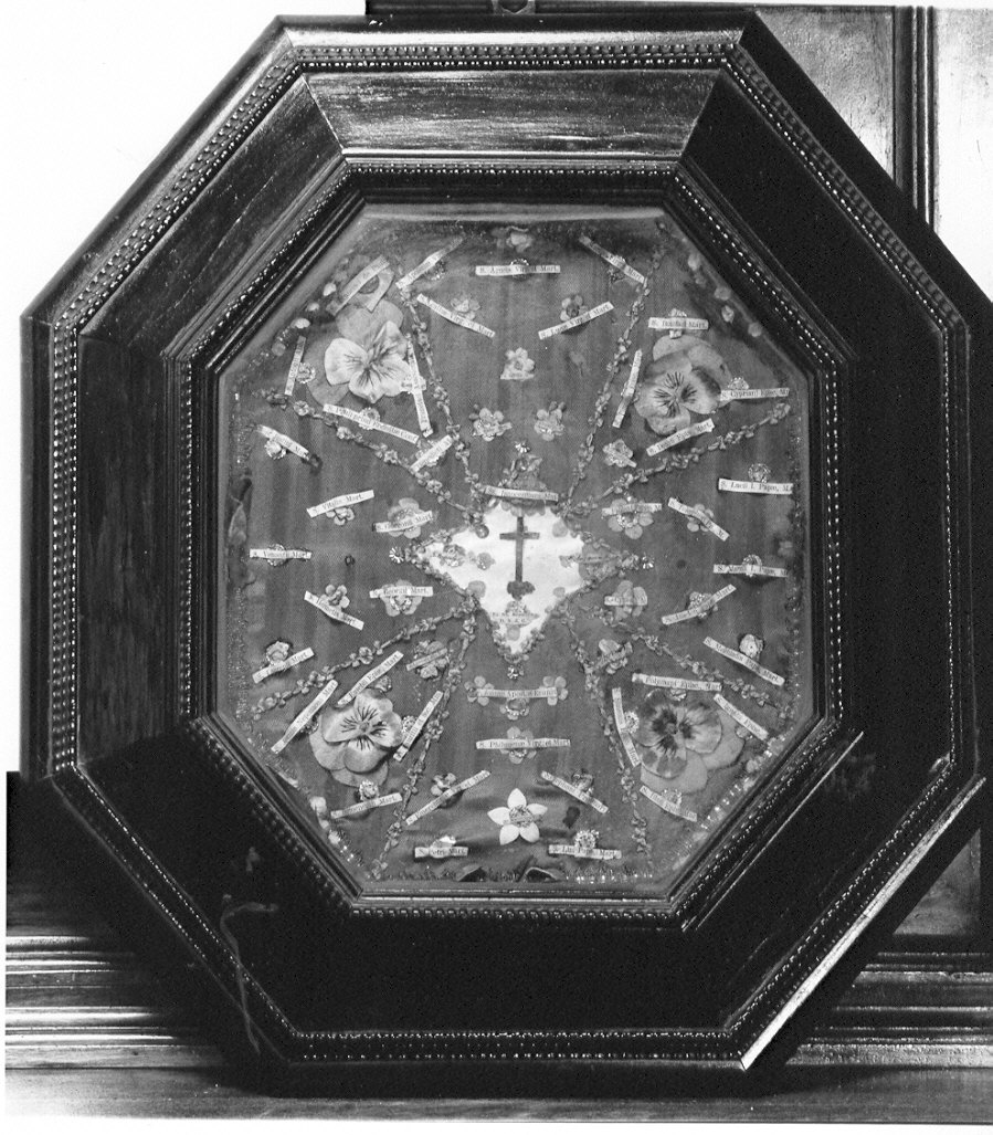 reliquiario a teca, opera isolata - ambito lombardo (sec. XVIII)