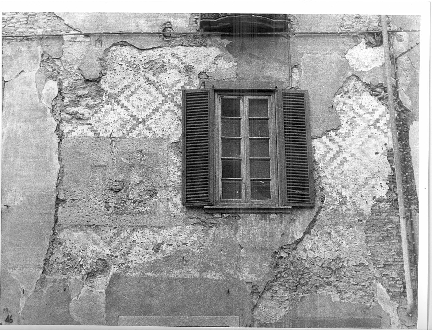 motivi decorativi (decorazione pittorica, frammento) - ambito bergamasco (sec. XVI)