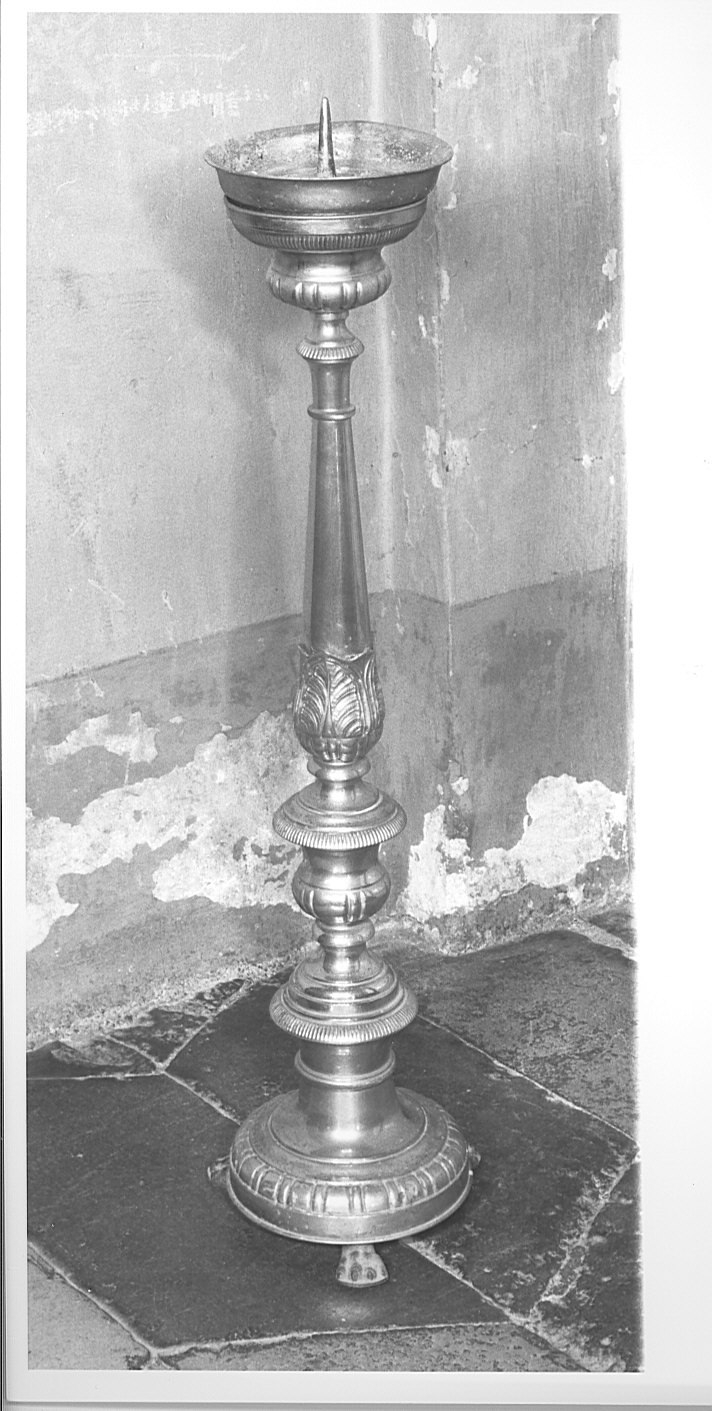 candeliere d'altare, serie - bottega comasca (prima metà sec. XIX)