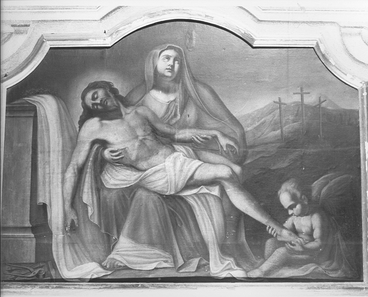 pietà (dipinto, opera isolata) - ambito comasco (metà sec. XVIII)