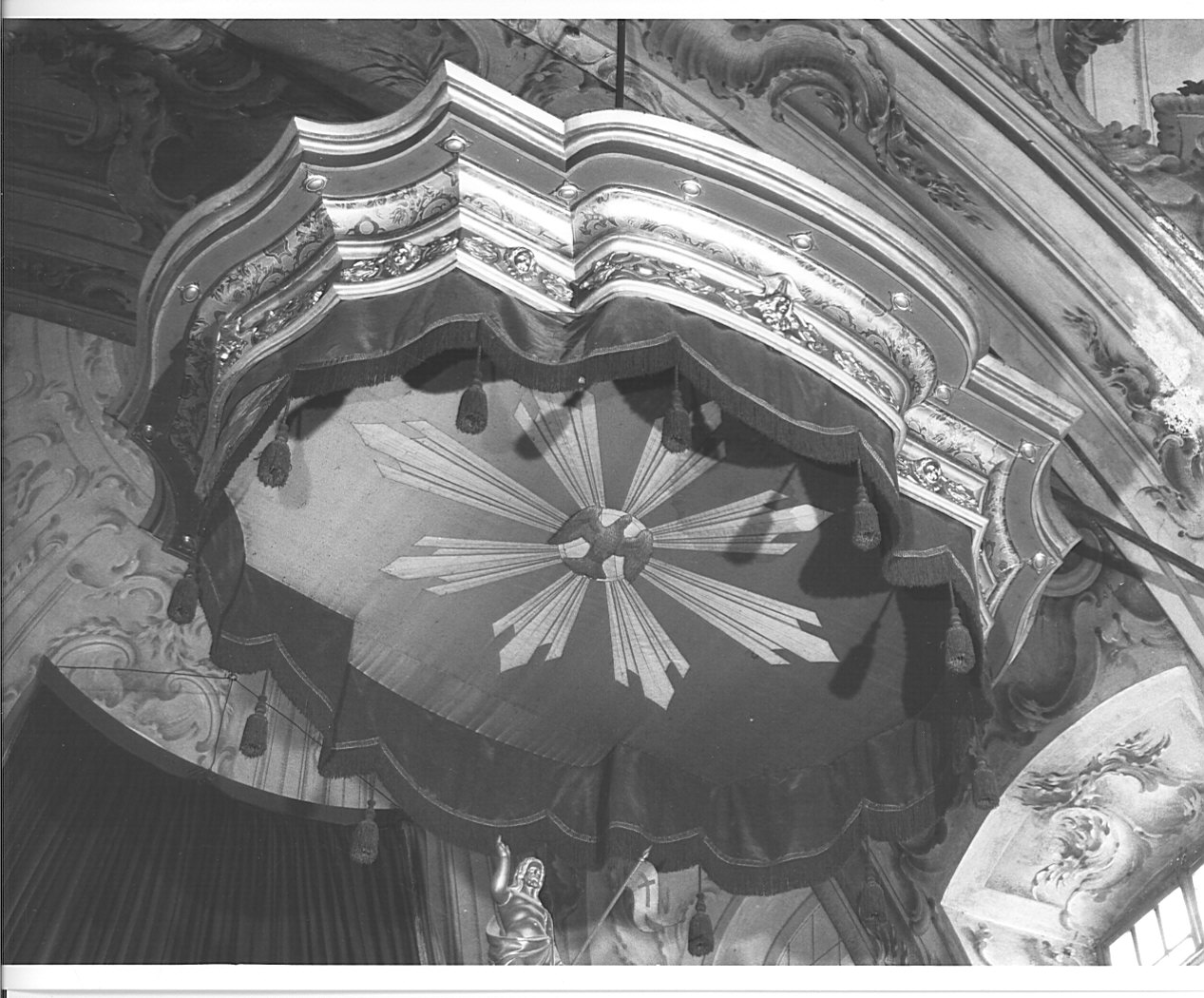 cielo di baldacchino, opera isolata - bottega lombarda (prima metà sec. XVIII)