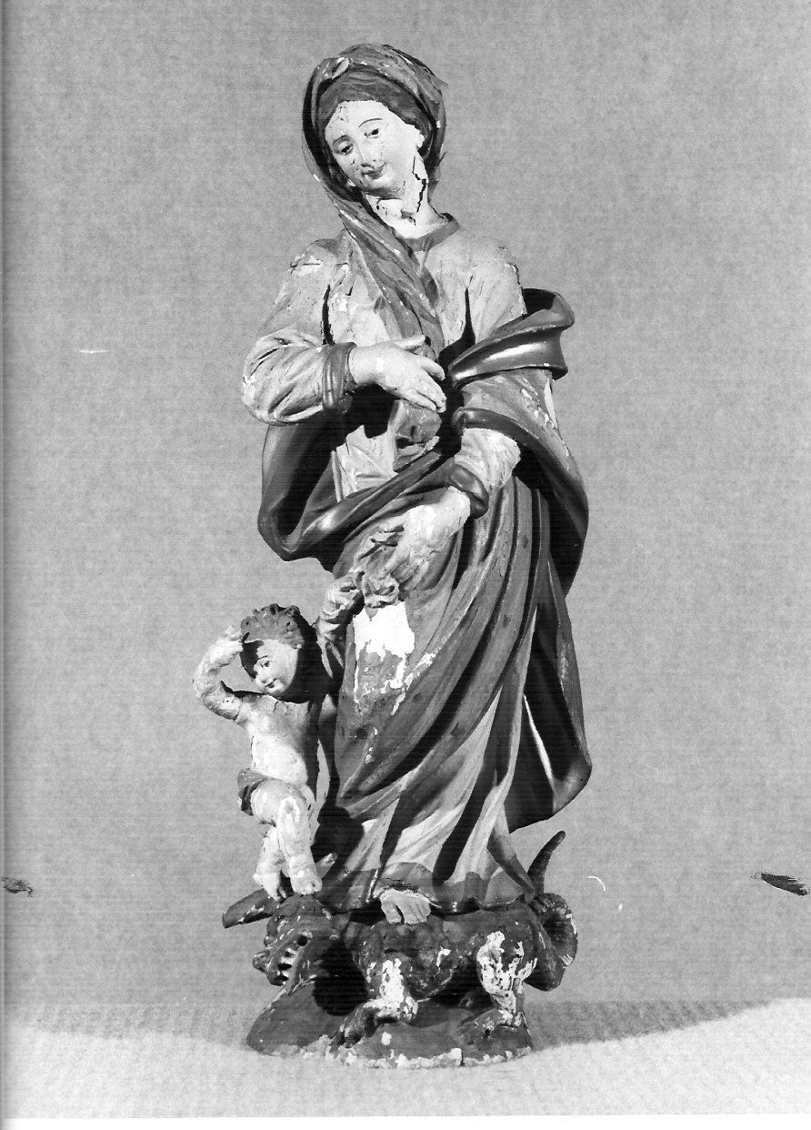 Madonna Immacolata (statua, opera isolata) - bottega lombarda (secc. XVII/ XVIII)