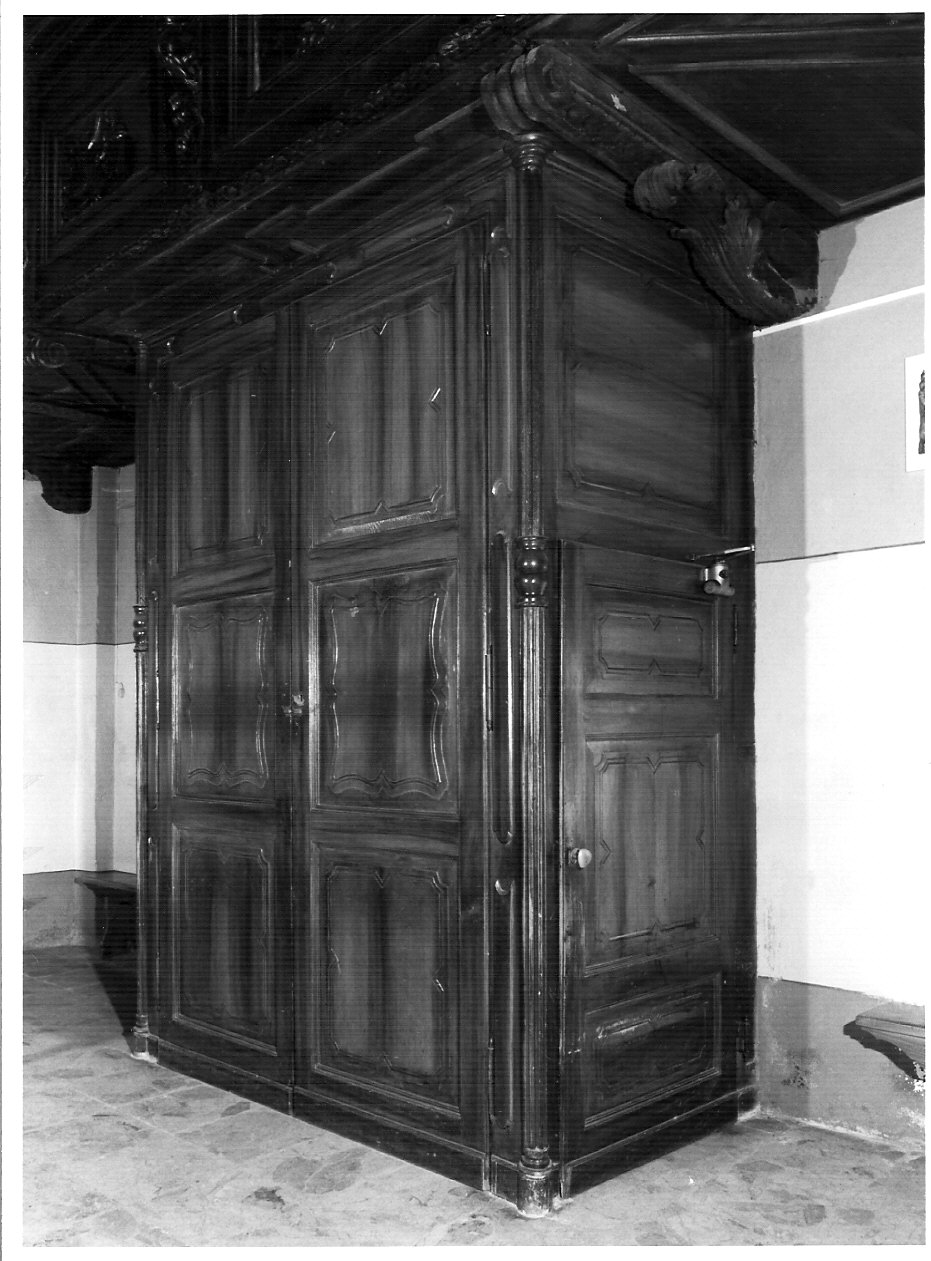 bussola d'ingresso, opera isolata - bottega lombarda (sec. XVIII)