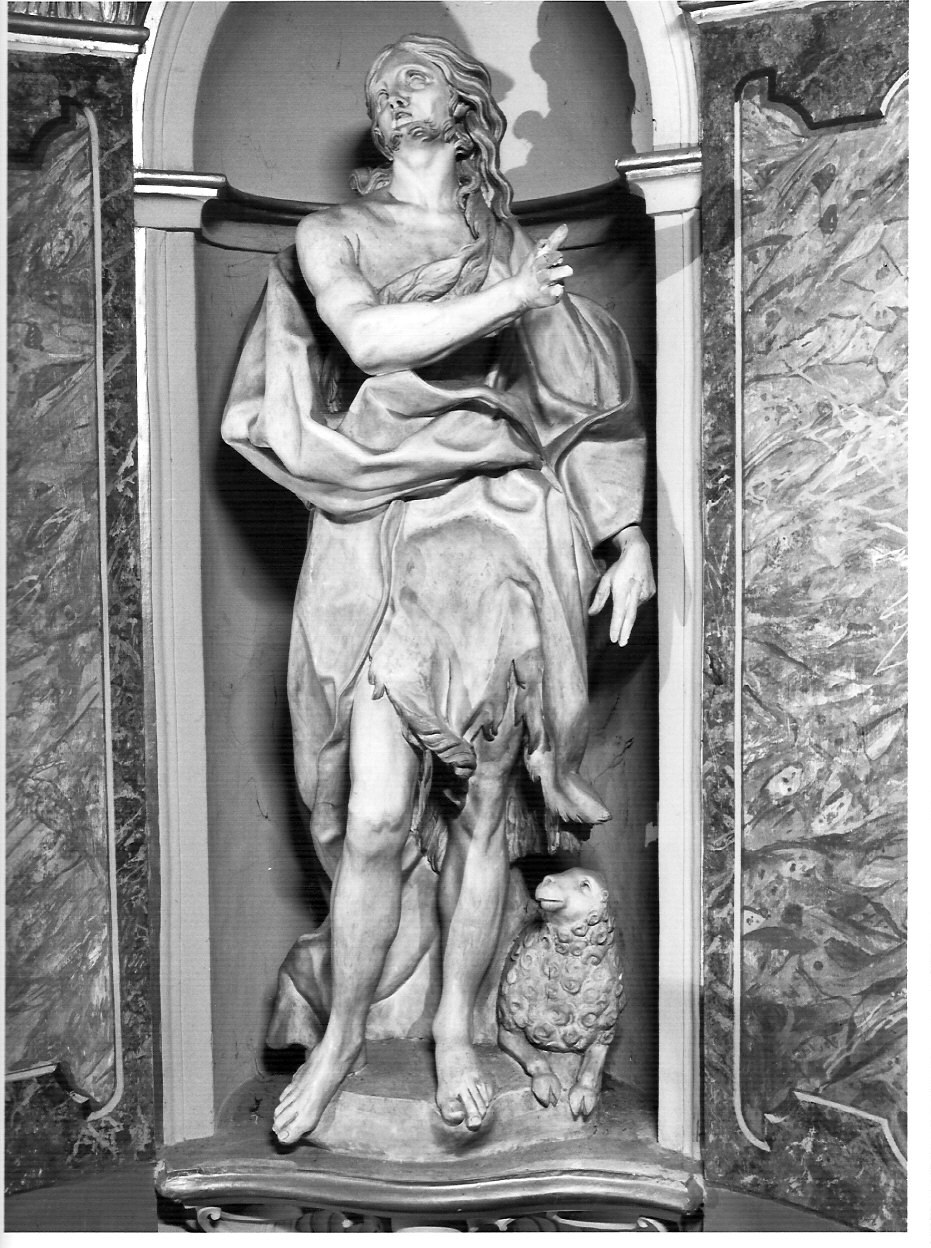 San Giovanni Battista (statua, elemento d'insieme) - bottega lombarda (seconda metà sec. XVII)