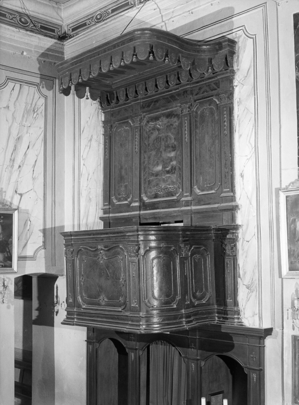 pulpito, coppia - bottega lombarda (sec. XVIII)