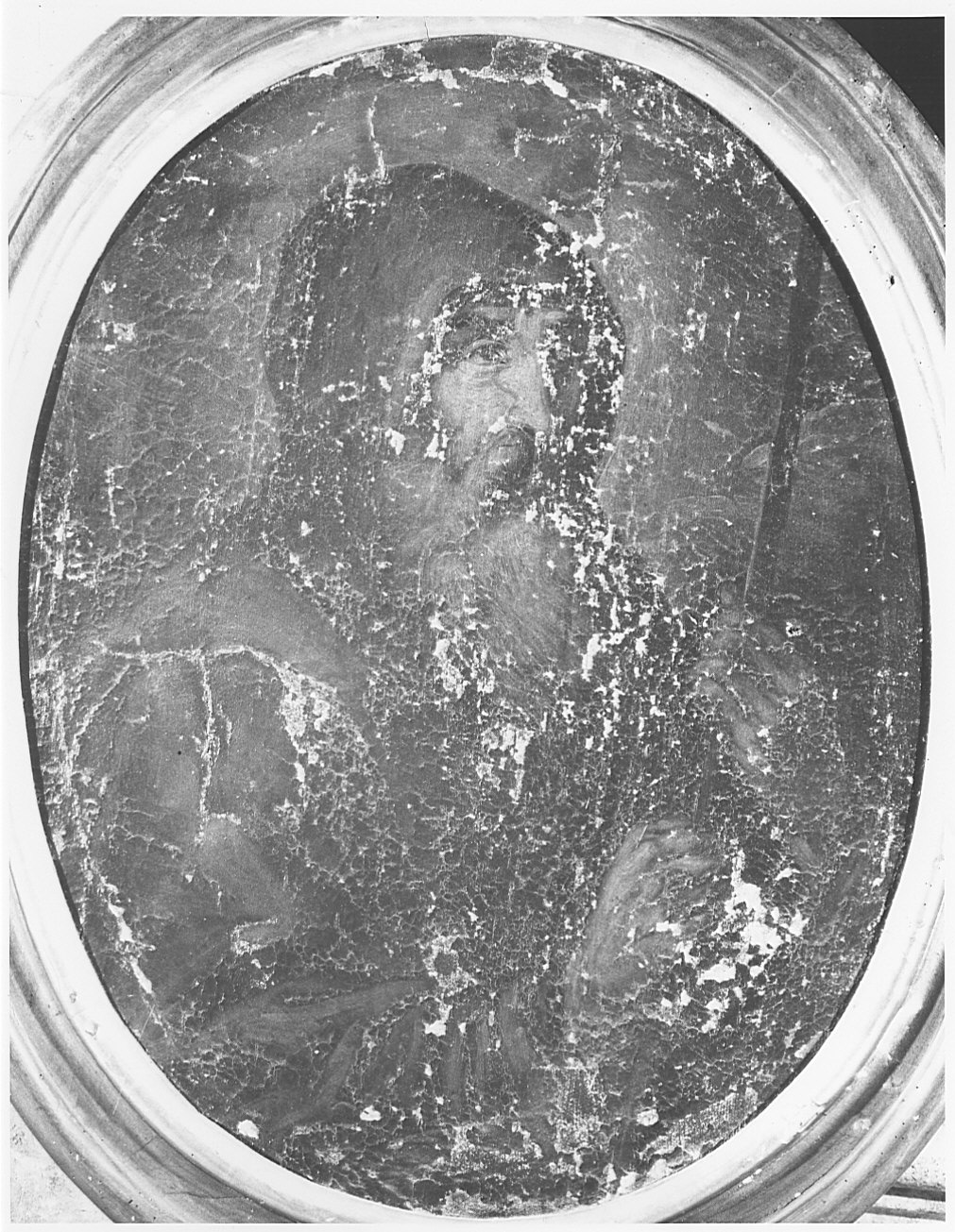 figura penitente (dipinto, opera isolata) - ambito lombardo (fine/inizio secc. XVII/ XVIII)