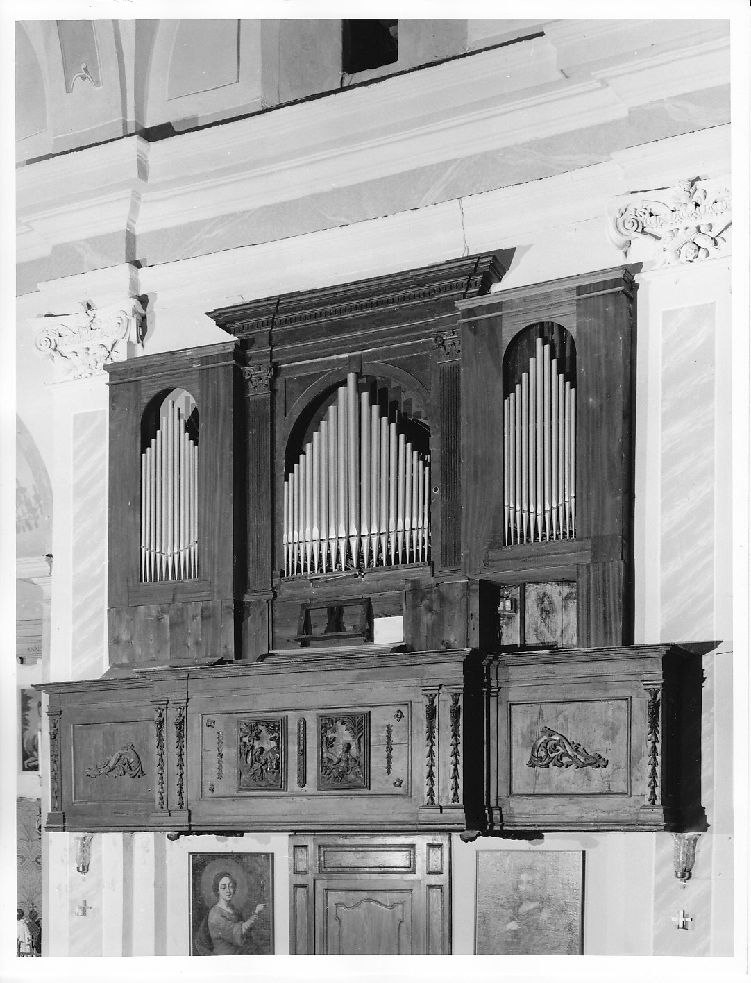 tribuna d'organo, opera isolata - bottega lombarda (sec. XVII, sec. XIX)