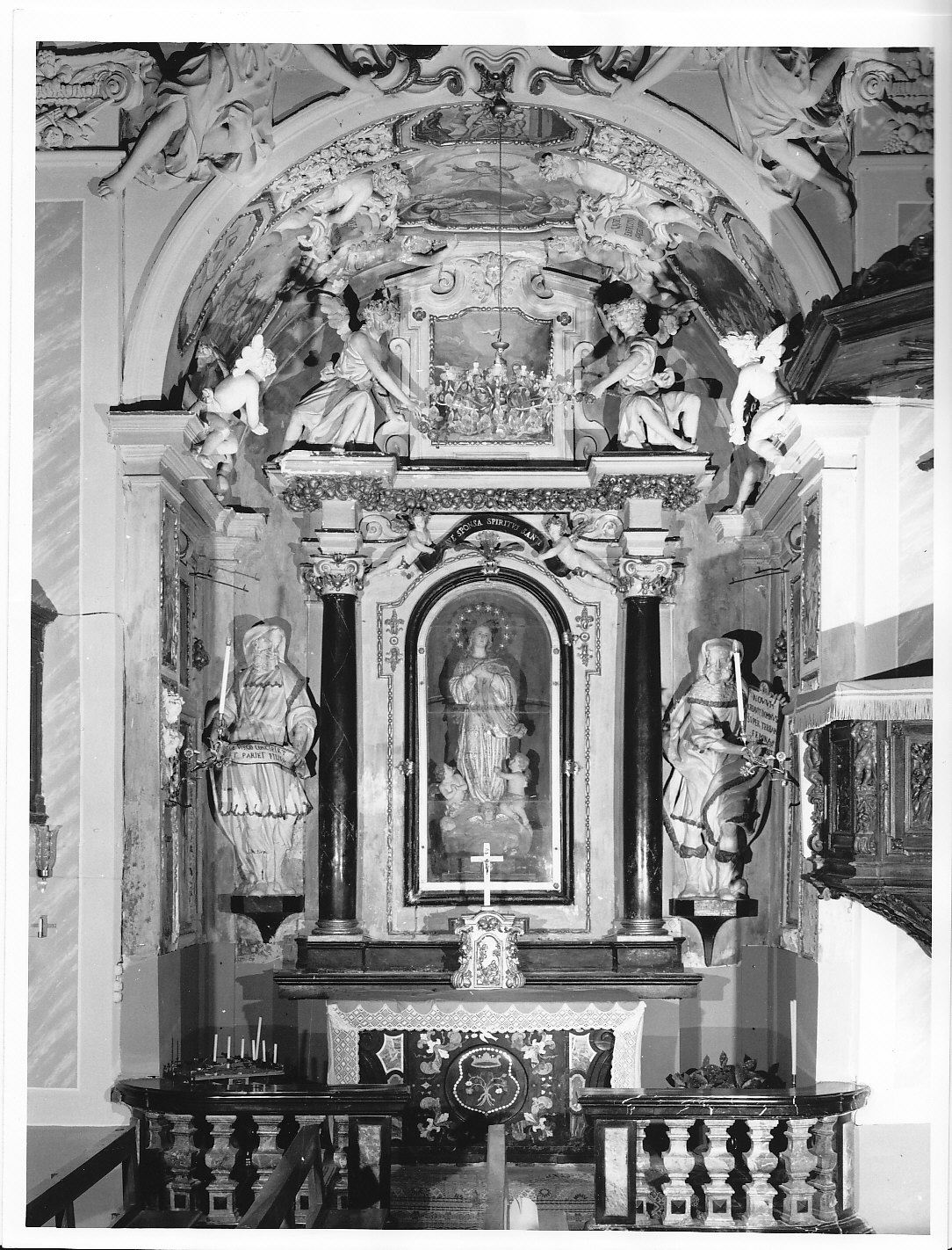 altare, complesso decorativo - bottega lombarda (seconda metà sec. XVII)