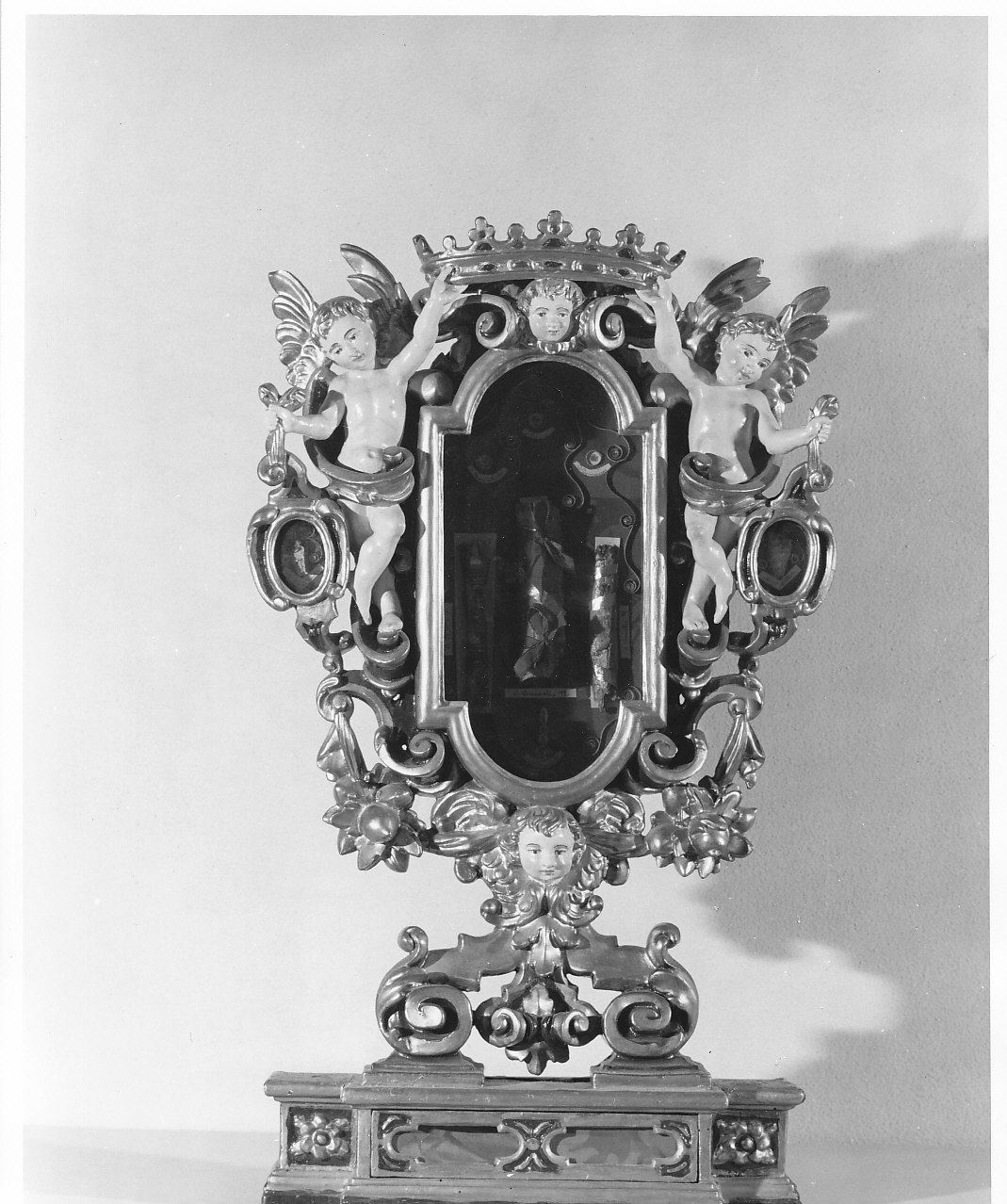 reliquiario - a ostensorio, coppia - bottega lombarda (fine/inizio secc. XVI/ XVIII)