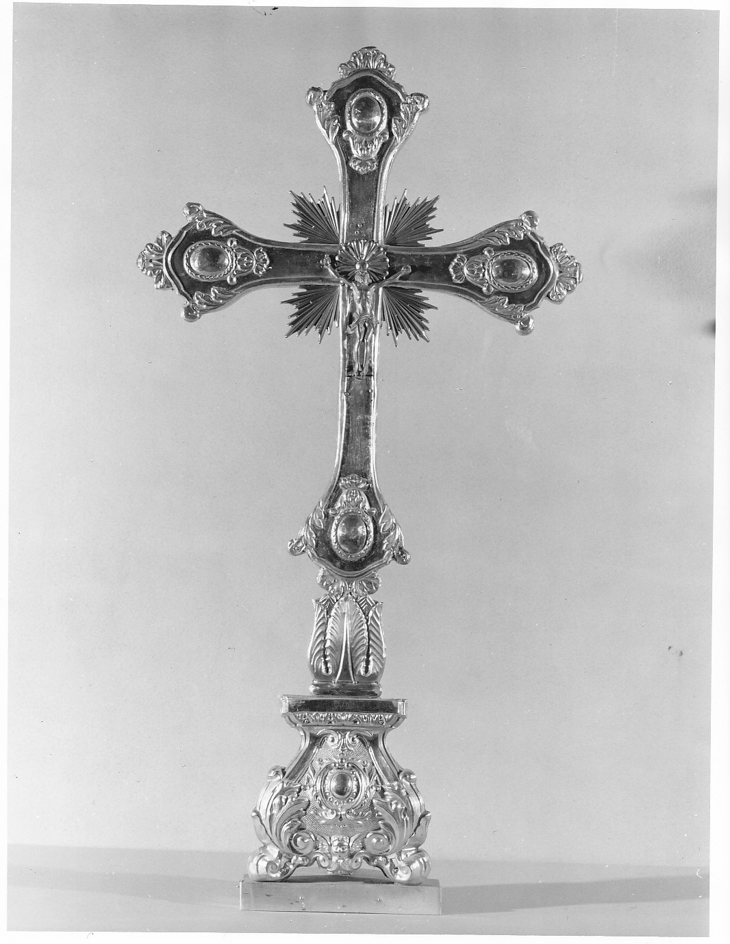 croce d'altare, opera isolata - bottega lombarda (secc. XVII/ XVIII)