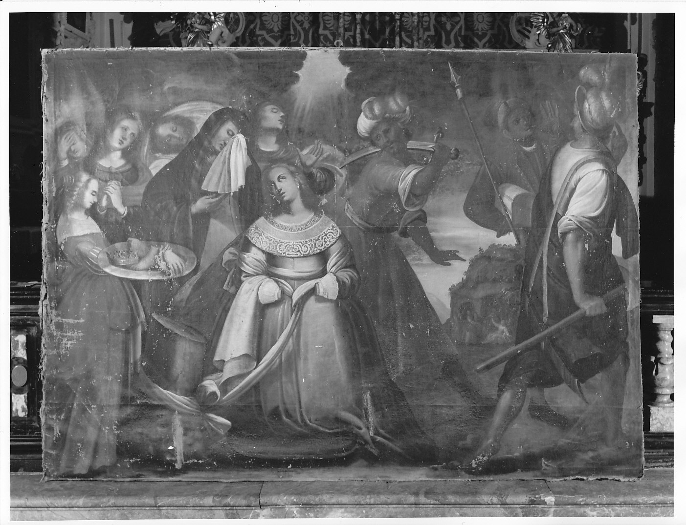 martirio di Sant'Eurosia (dipinto, opera isolata) - ambito lombardo (sec. XVII)