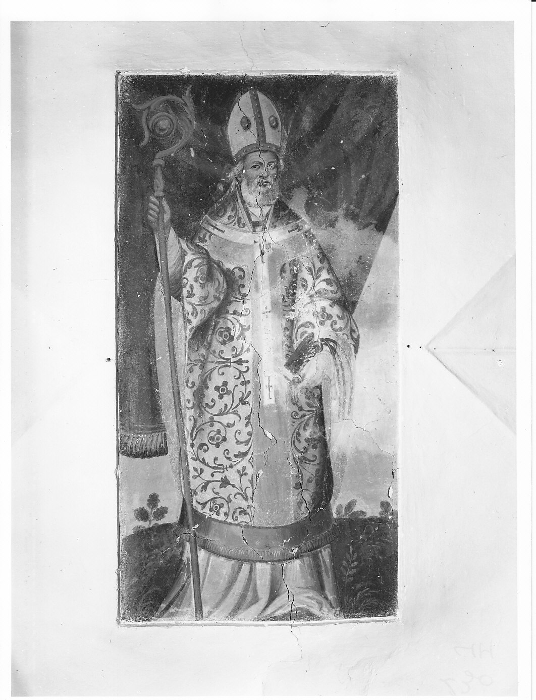 Sant'Ambrogio (dipinto, opera isolata) - ambito lombardo (sec. XVII)