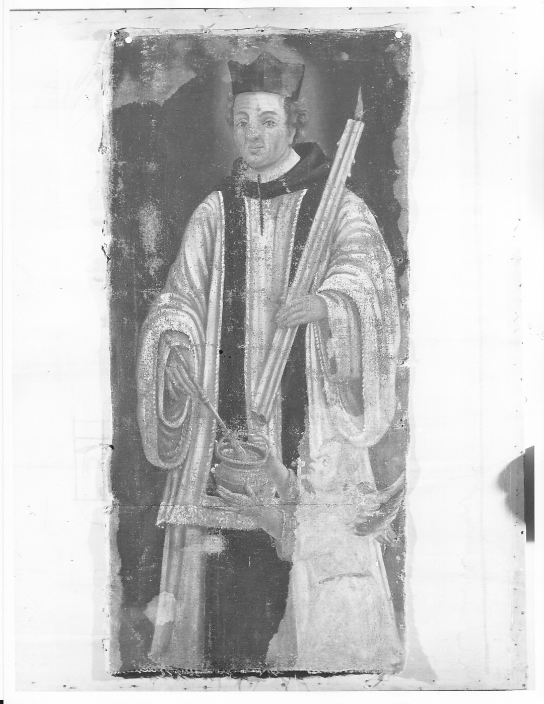 ritratto di ecclesiastico (dipinto, opera isolata) - ambito lombardo (sec. XVII)