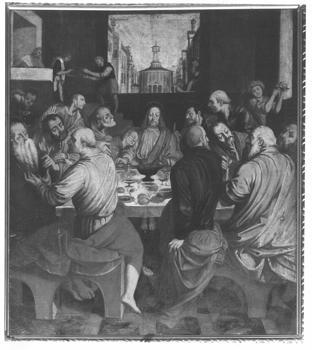 ultima cena (dipinto, opera isolata) - bottega lombarda (fine/inizio secc. XVII/ XVIII)