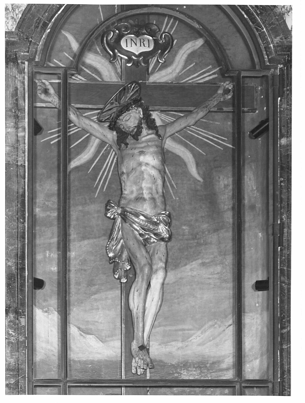 Cristo crocifisso (scultura, opera isolata) - bottega lombarda (prima metà sec. XVII)